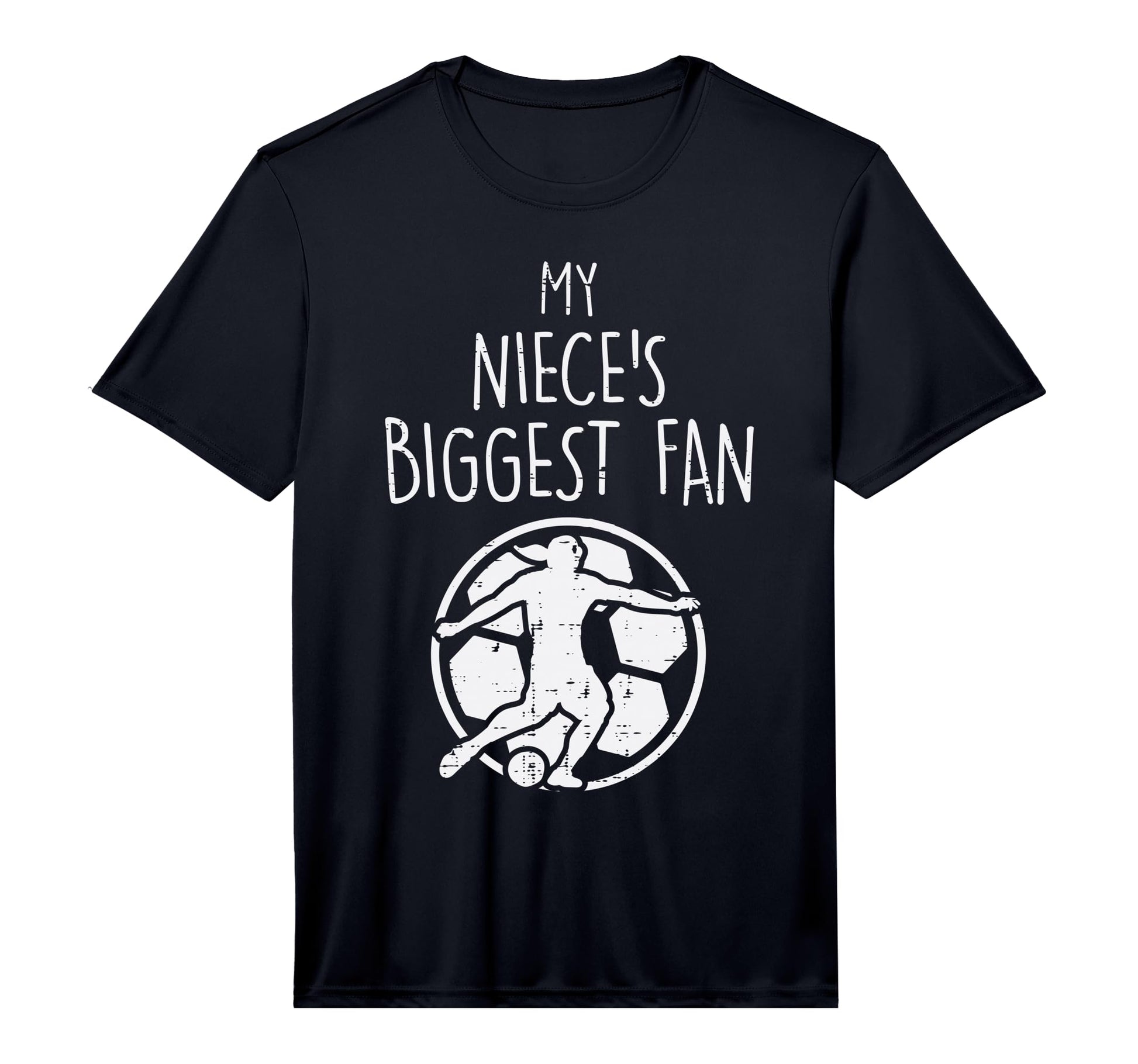 My Nieces Biggest Fan Soccer T-Shirt - Aesthetic Graphic for Adults - T-Shirt, Sweatshirt, Hoodie