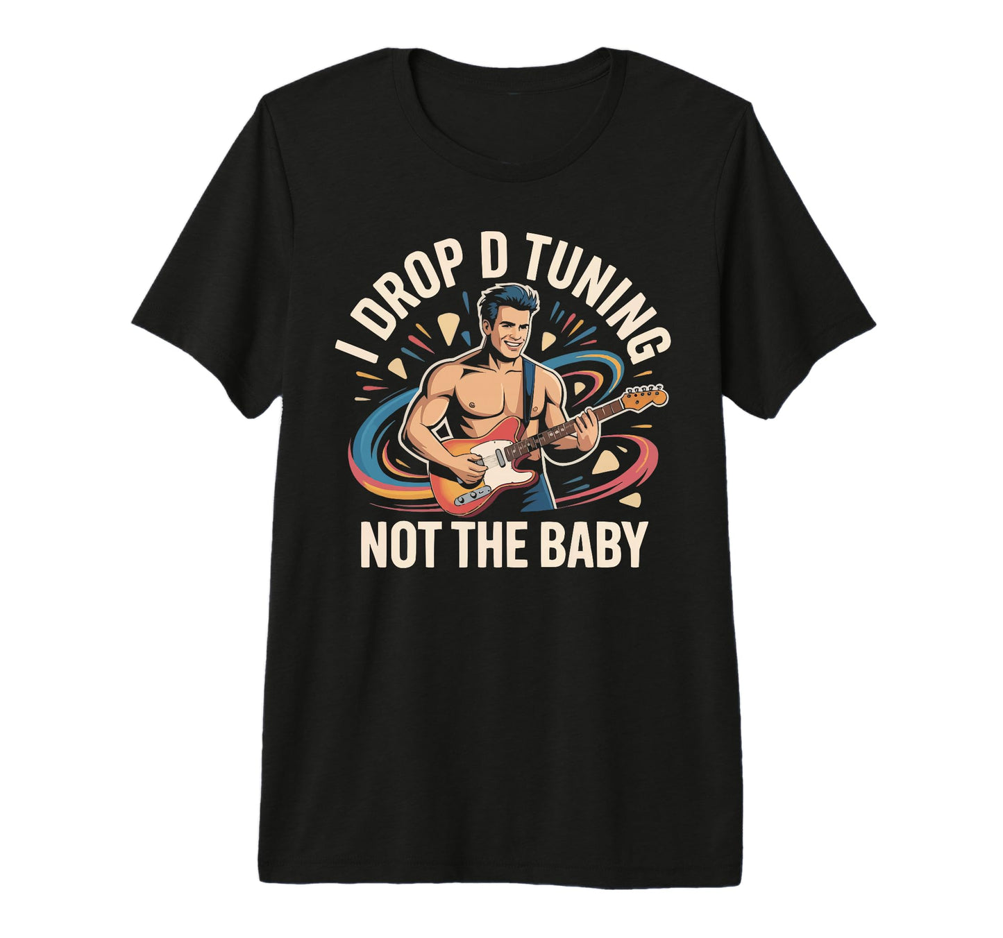 Guitarist Dad Guitar Player Daddy T-Shirt - Custom Art Print for Adults - T-Shirt, Sweatshirt, Hoodie
