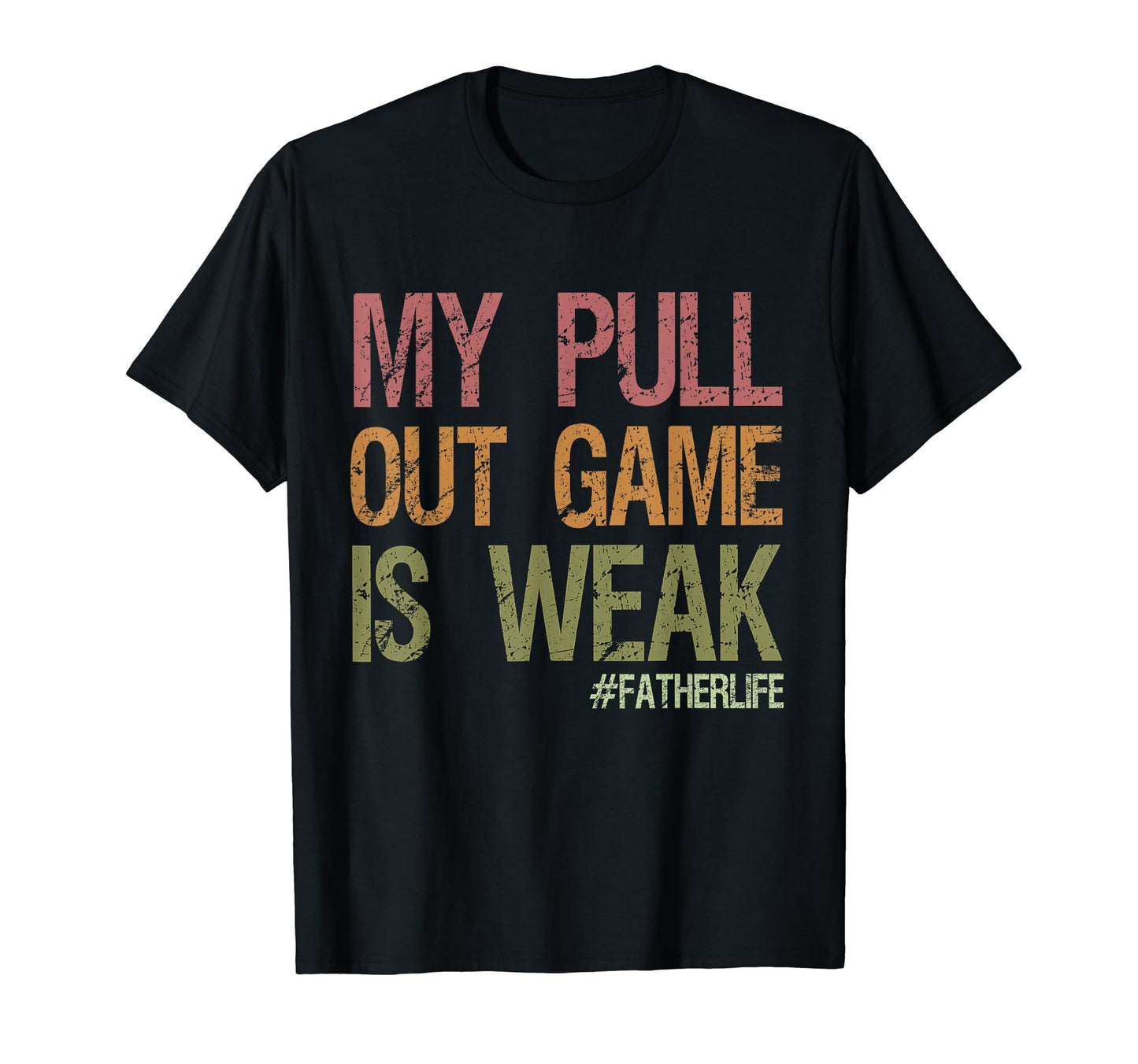 My Pull Out Game Is Weak First Dad T-Shirt - Fun Novelty Design Men Women - T-Shirt, Sweatshirt, Hoodie