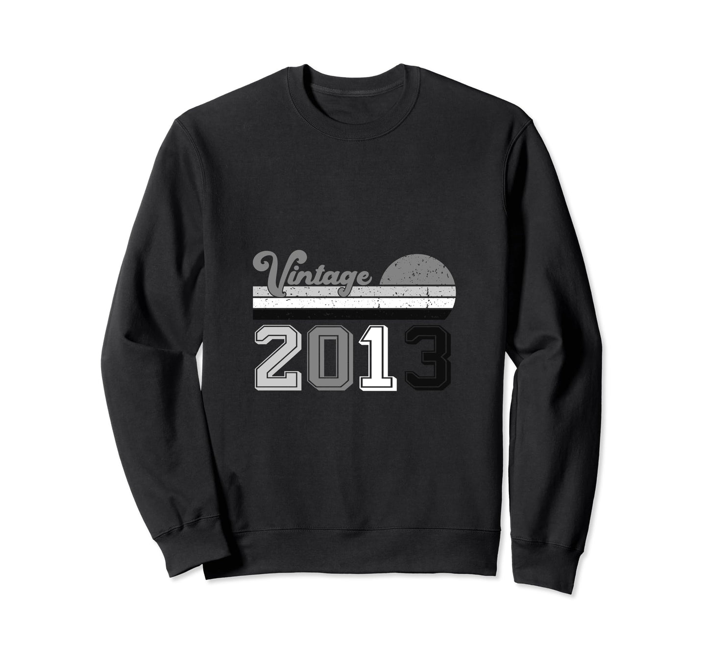 Year 2013 Gift Birthday Mom Dad Sweatshirt - Aesthetic Graphic for Adults - T-Shirt, Sweatshirt, Hoodie