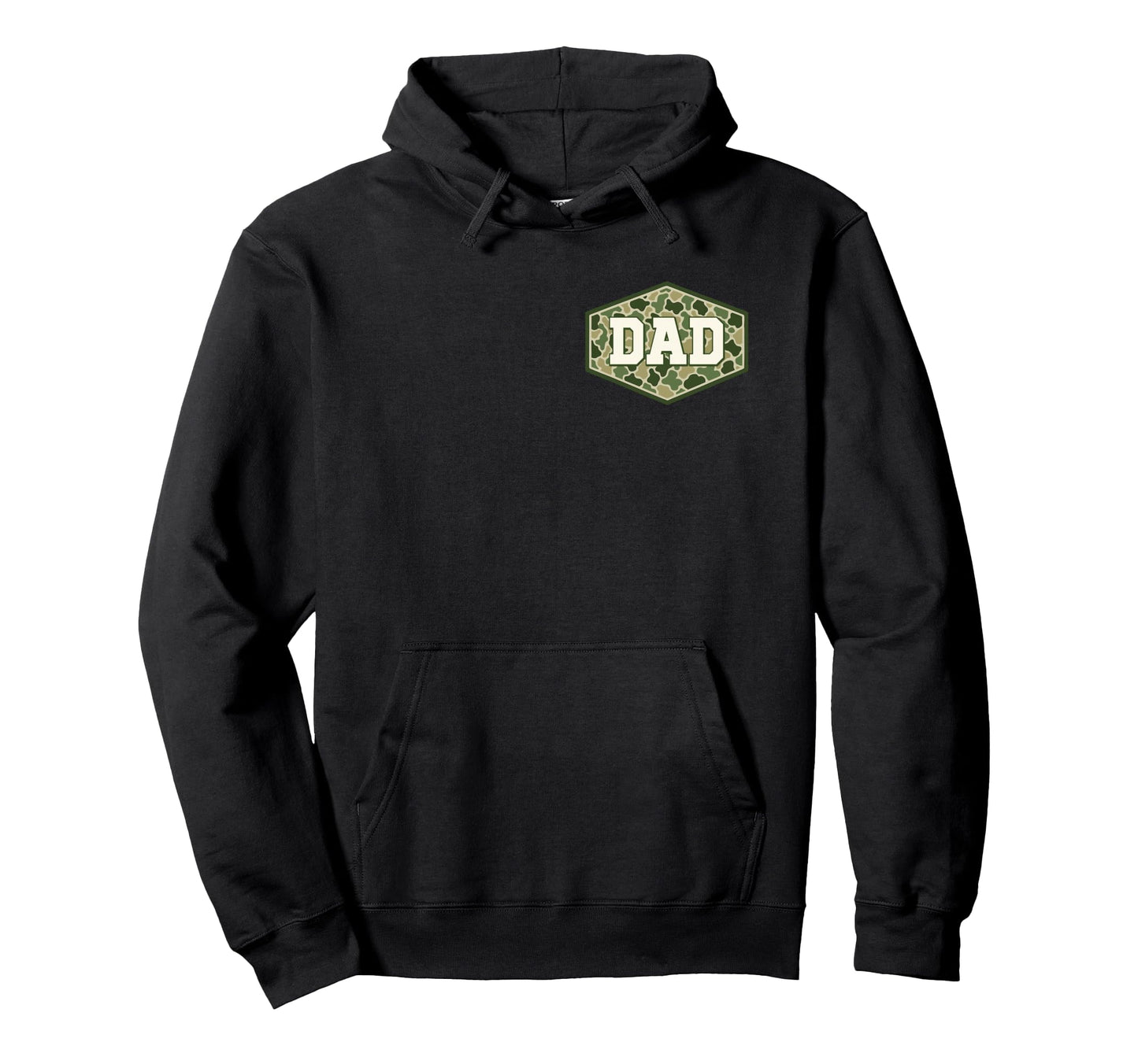 Old School Camo Dad Pocket Camouflage Hoodie - Streetwear Style for Adults - T-Shirt, Sweatshirt, Hoodie