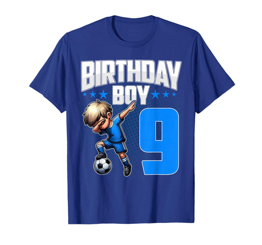 9Th Birthday Soccer Dabbing 9 Years T-Shirt - Aesthetic Graphic for Adults - T-Shirt, Sweatshirt, Hoodie