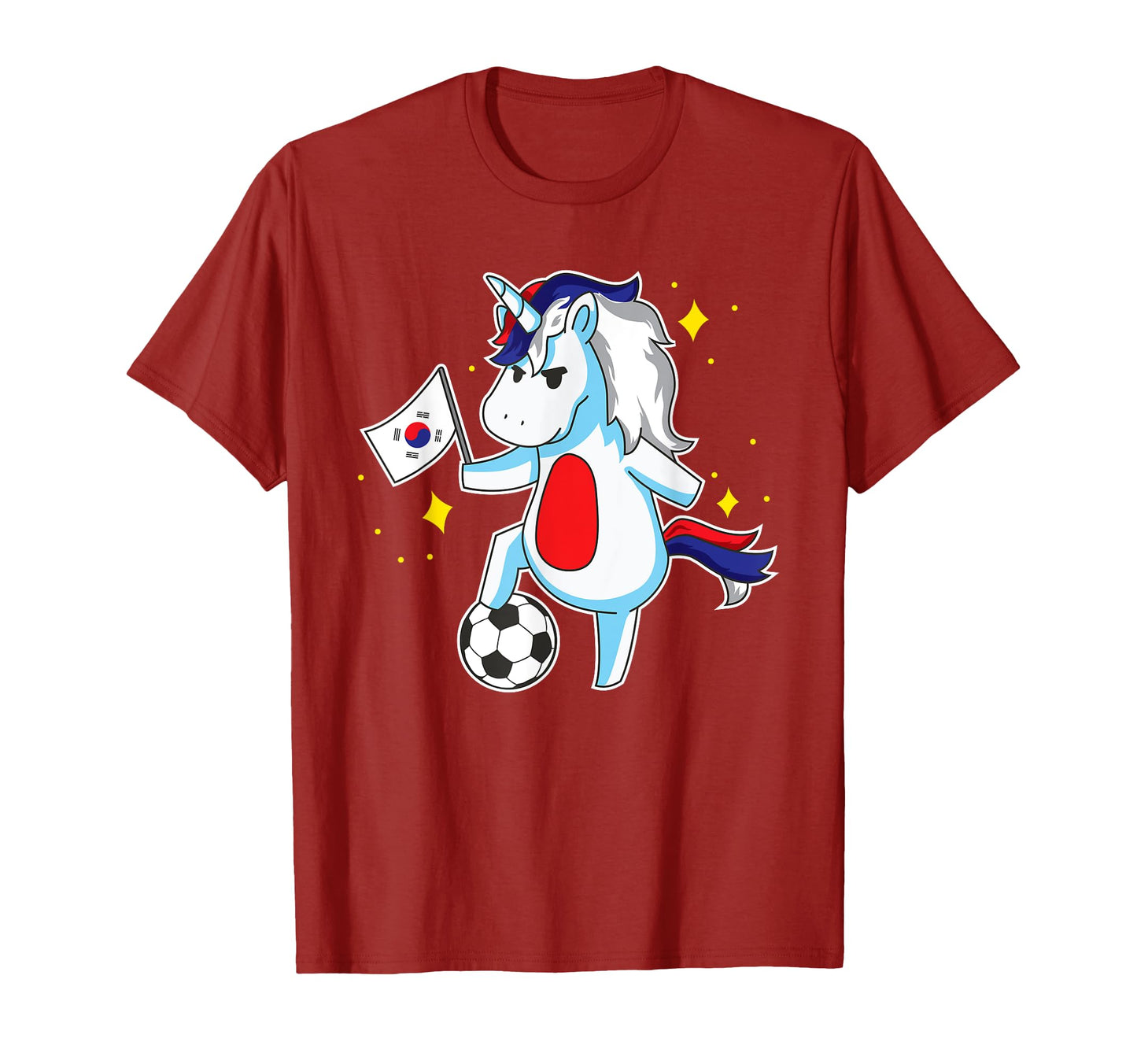 Soccer Unicorn South Korea Jersey T-Shirt - Trendy Graphic for Adults - T-Shirt, Sweatshirt, Hoodie
