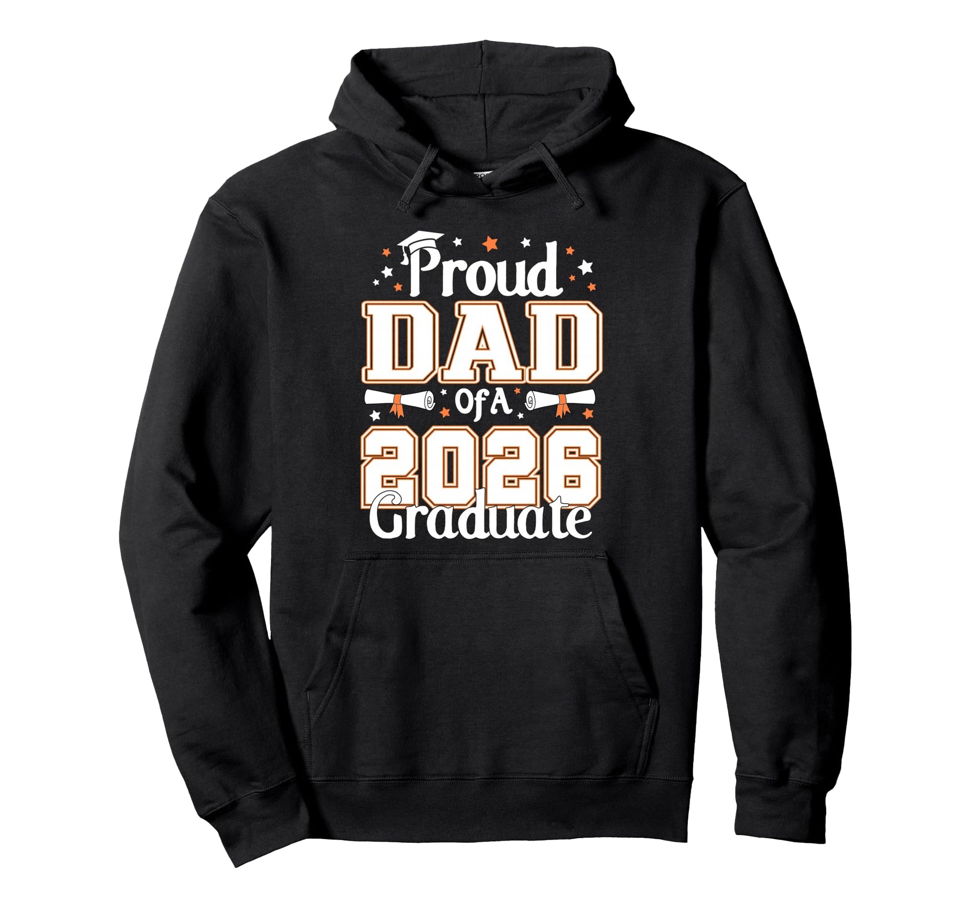 Graduation Proud Dad 2026 Graduate Fathers Hoodie - Graphic Print Unisex - T-Shirt, Sweatshirt, Hoodie