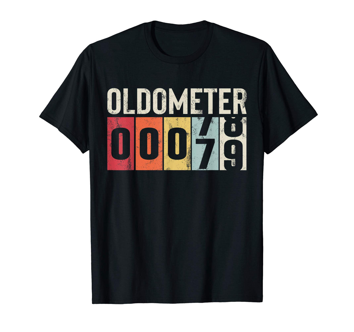 Funny 79 Years Old Oldometer 79Th T-Shirt - Custom Art Print for Adults - T-Shirt, Sweatshirt, Hoodie