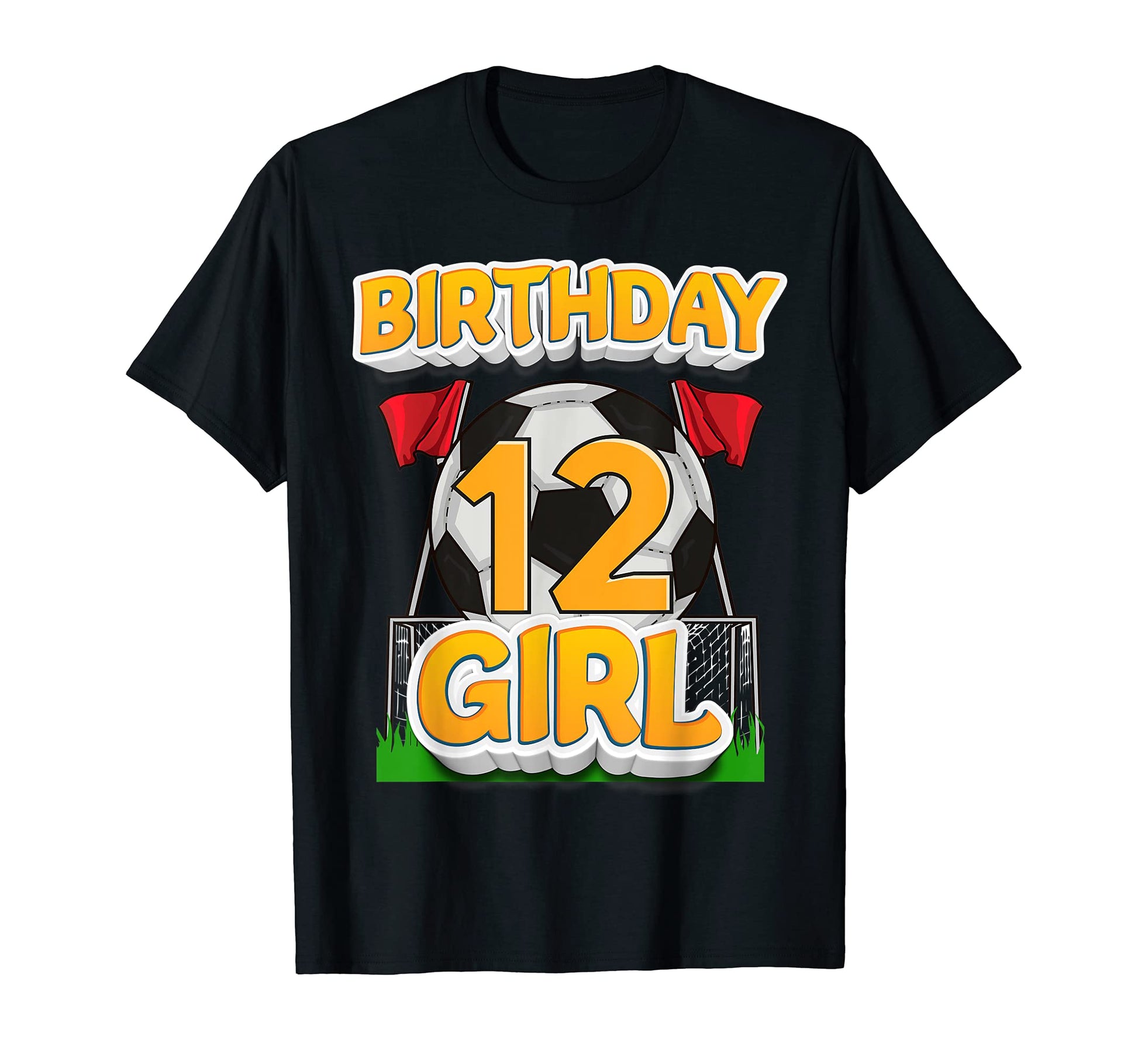 12Th Birthday Soccer Birthday 12 Year T-Shirt - Graphic Print Men Women - T-Shirt, Sweatshirt, Hoodie