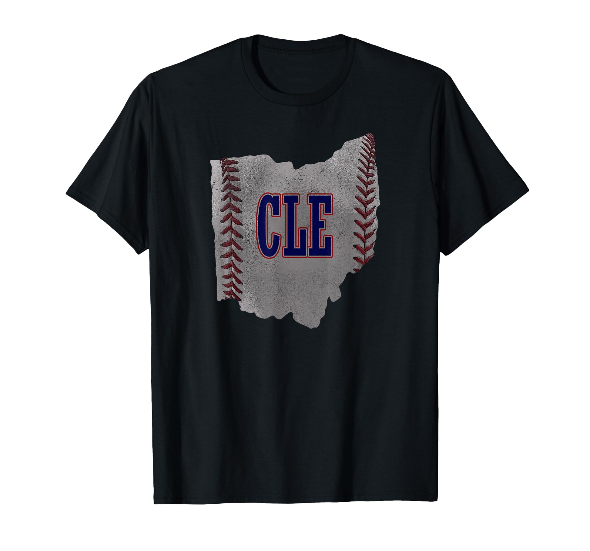 Cleveland Ohio Baseball Distressed T-Shirt - Fun Novelty Design Men Women - T-Shirt, Sweatshirt, Hoodie