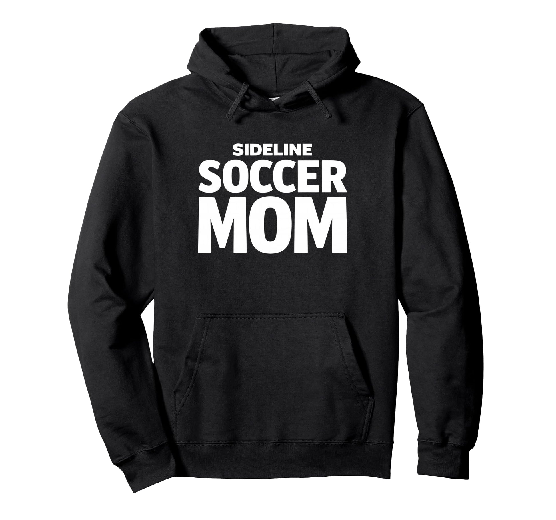 Sideline Soccer Mom Proud Game Day Hoodie - Minimalist Print Men Women - T-Shirt, Sweatshirt, Hoodie