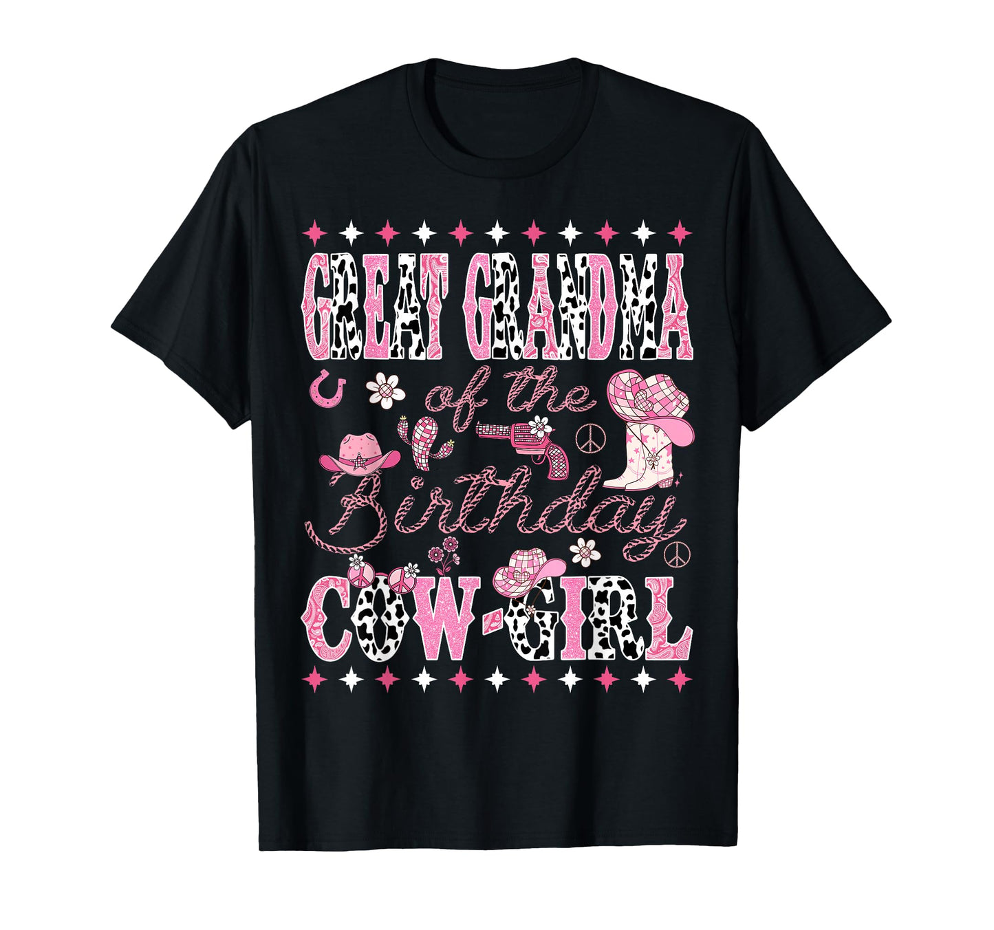 Great Grandma Birthday Cow Rodeo T-Shirt - Fun Novelty Design for Adults - T-Shirt, Sweatshirt, Hoodie