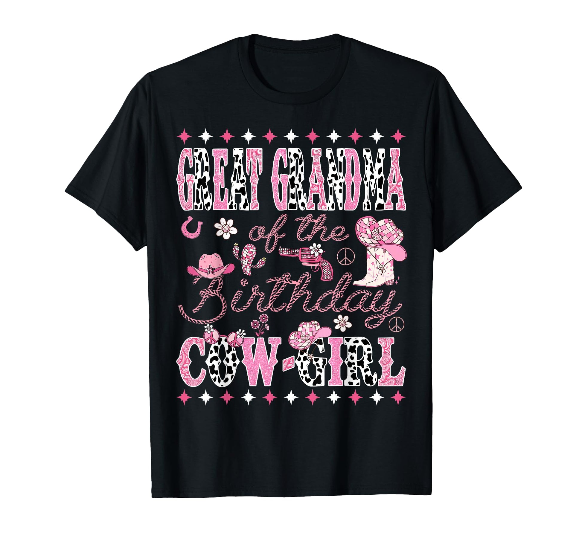 Great Grandma Birthday Cow Rodeo T-Shirt - Fun Novelty Design for Adults - T-Shirt, Sweatshirt, Hoodie