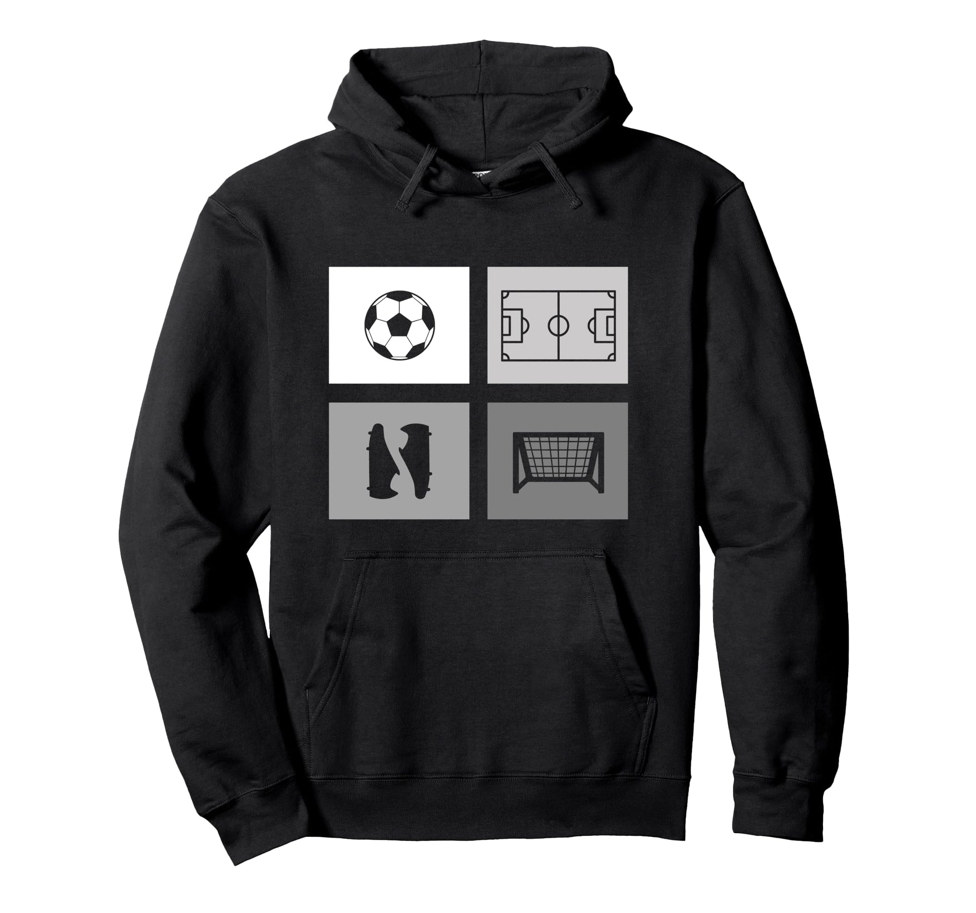 Soccer Hoodie - Fun Novelty Design for Adults - T-Shirt, Sweatshirt, Hoodie