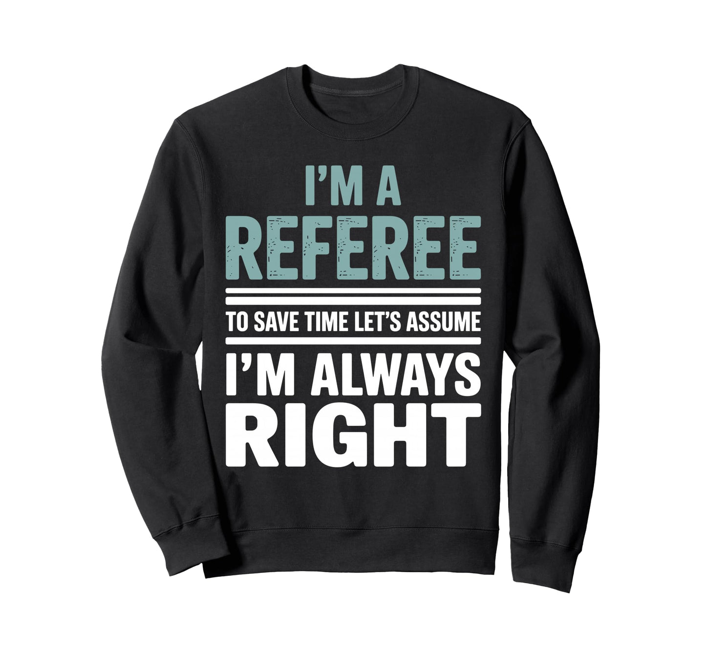 Funny Referee Art Soccer Football Sweatshirt - Minimalist Print Men Women - T-Shirt, Sweatshirt, Hoodie