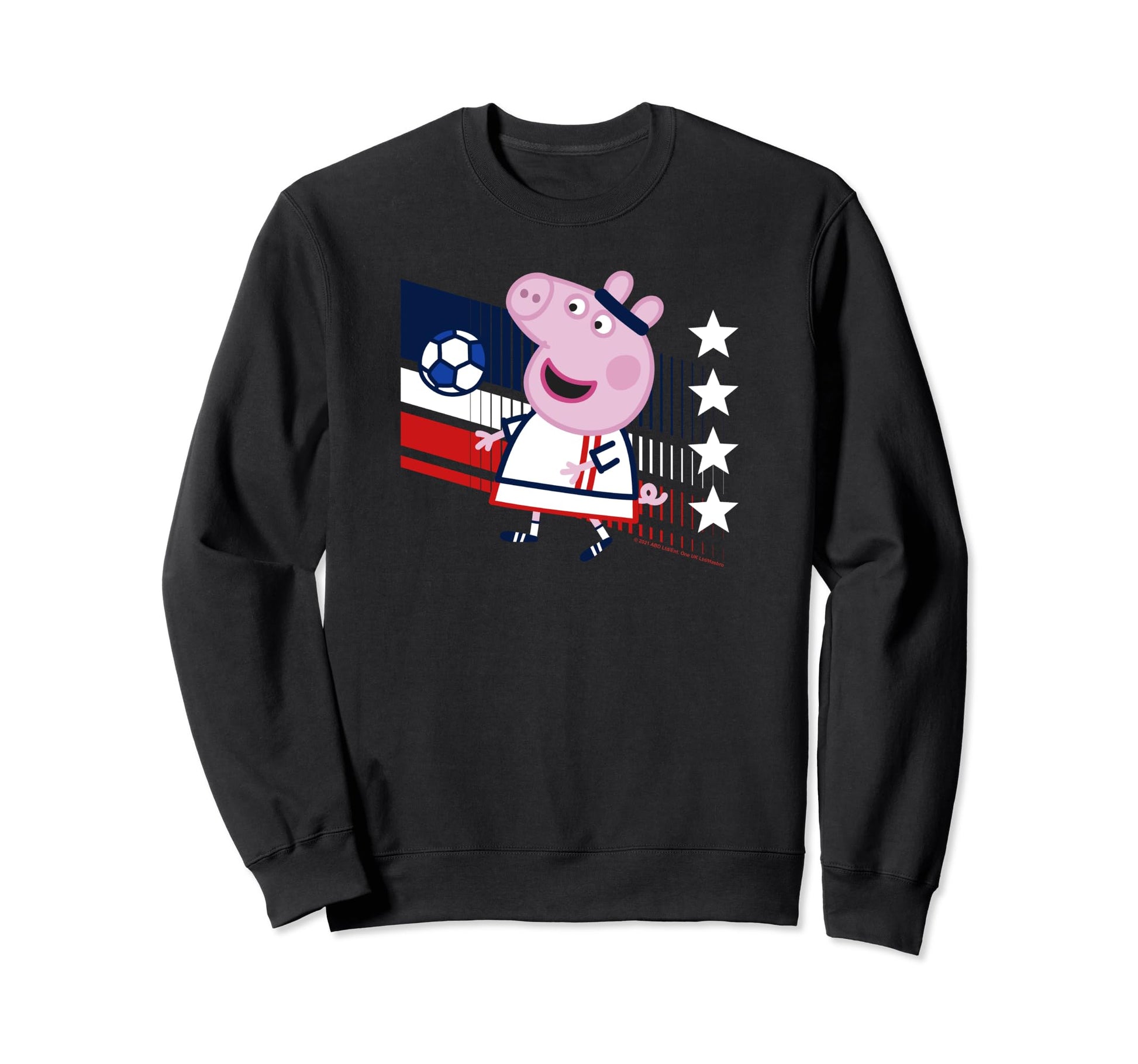 Peppa Pig France Soccer Colors Sweatshirt - Minimalist Print for Adults - T-Shirt, Sweatshirt, Hoodie
