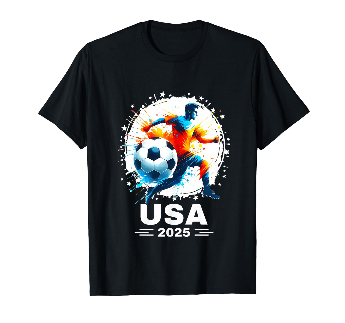 Soccer Ball Soccer Ball Flag 2025 T-Shirt - Fun Novelty Design Men Women - T-Shirt, Sweatshirt, Hoodie