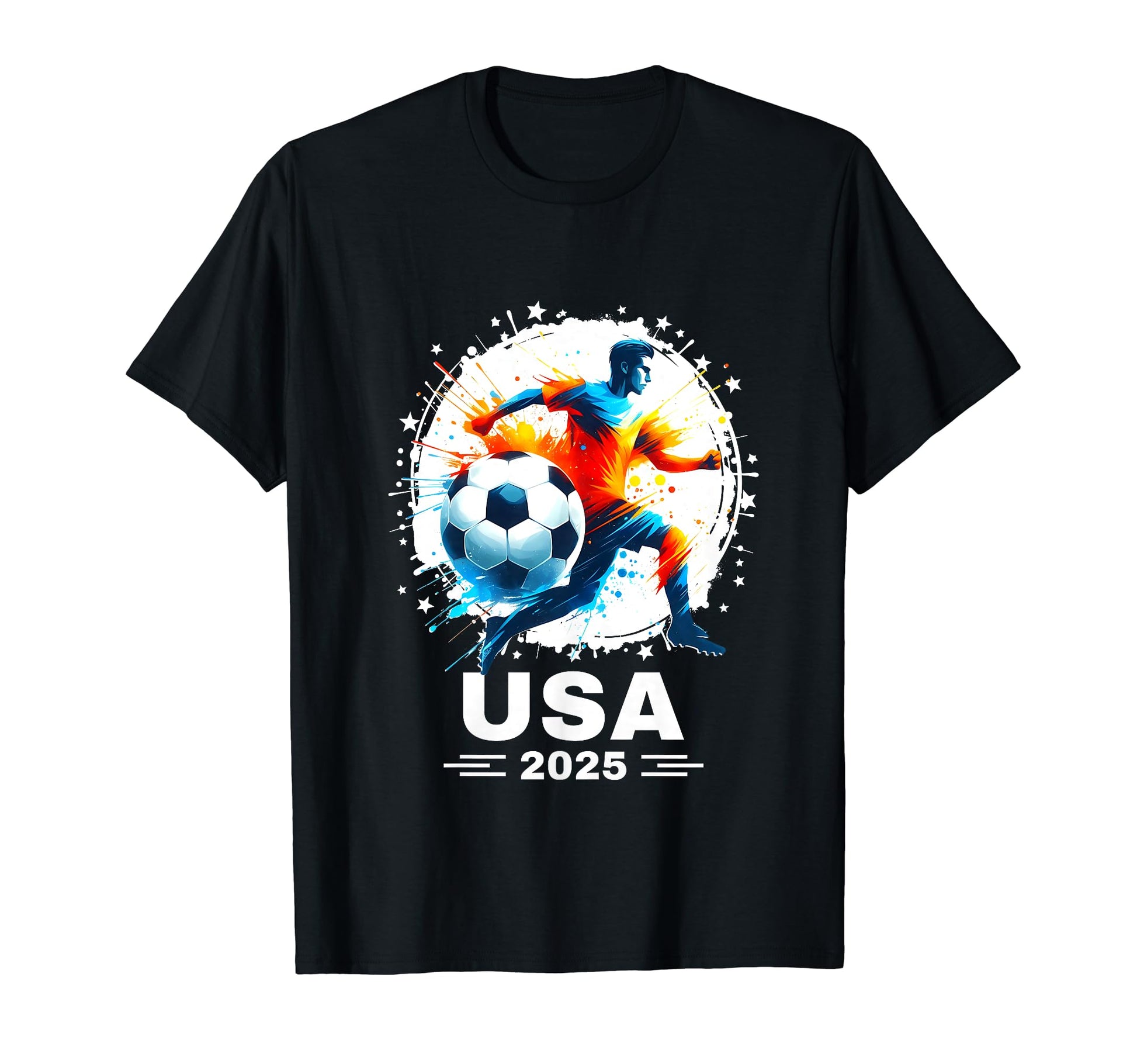 Soccer Ball Soccer Ball Flag 2025 T-Shirt - Fun Novelty Design Men Women - T-Shirt, Sweatshirt, Hoodie
