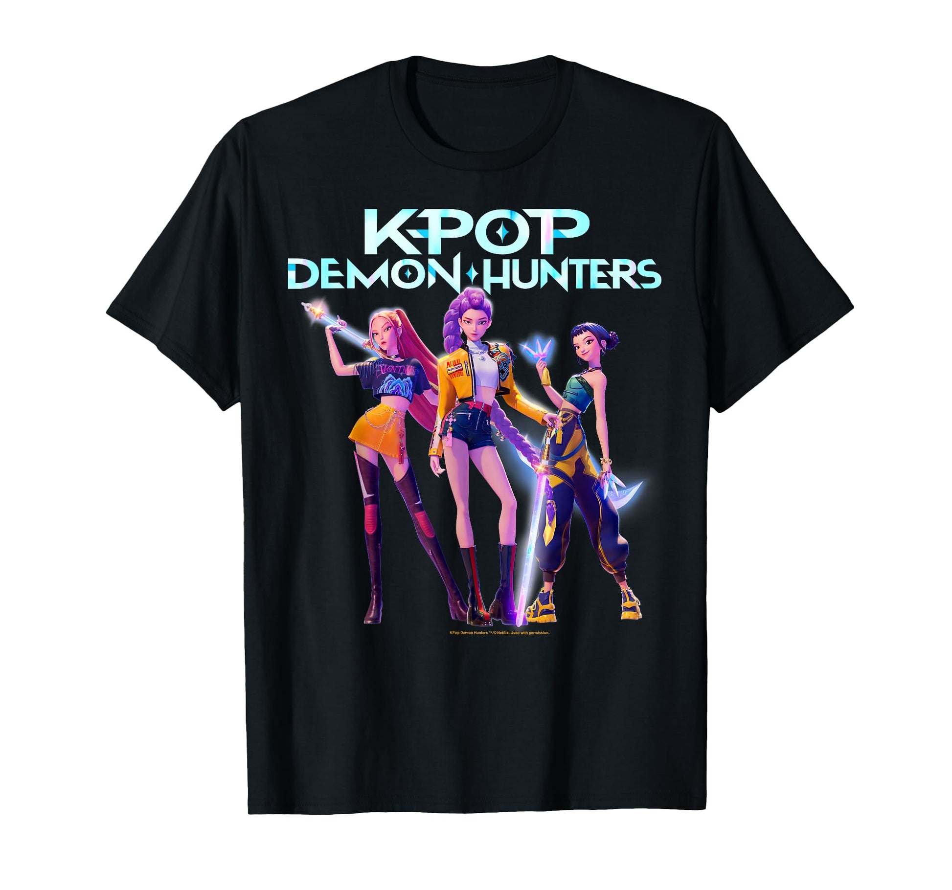Kpop Demon Hunters Huntrix Heroic T-Shirt - Novelty Apparel Men Women - T-Shirt, Sweatshirt, Hoodie