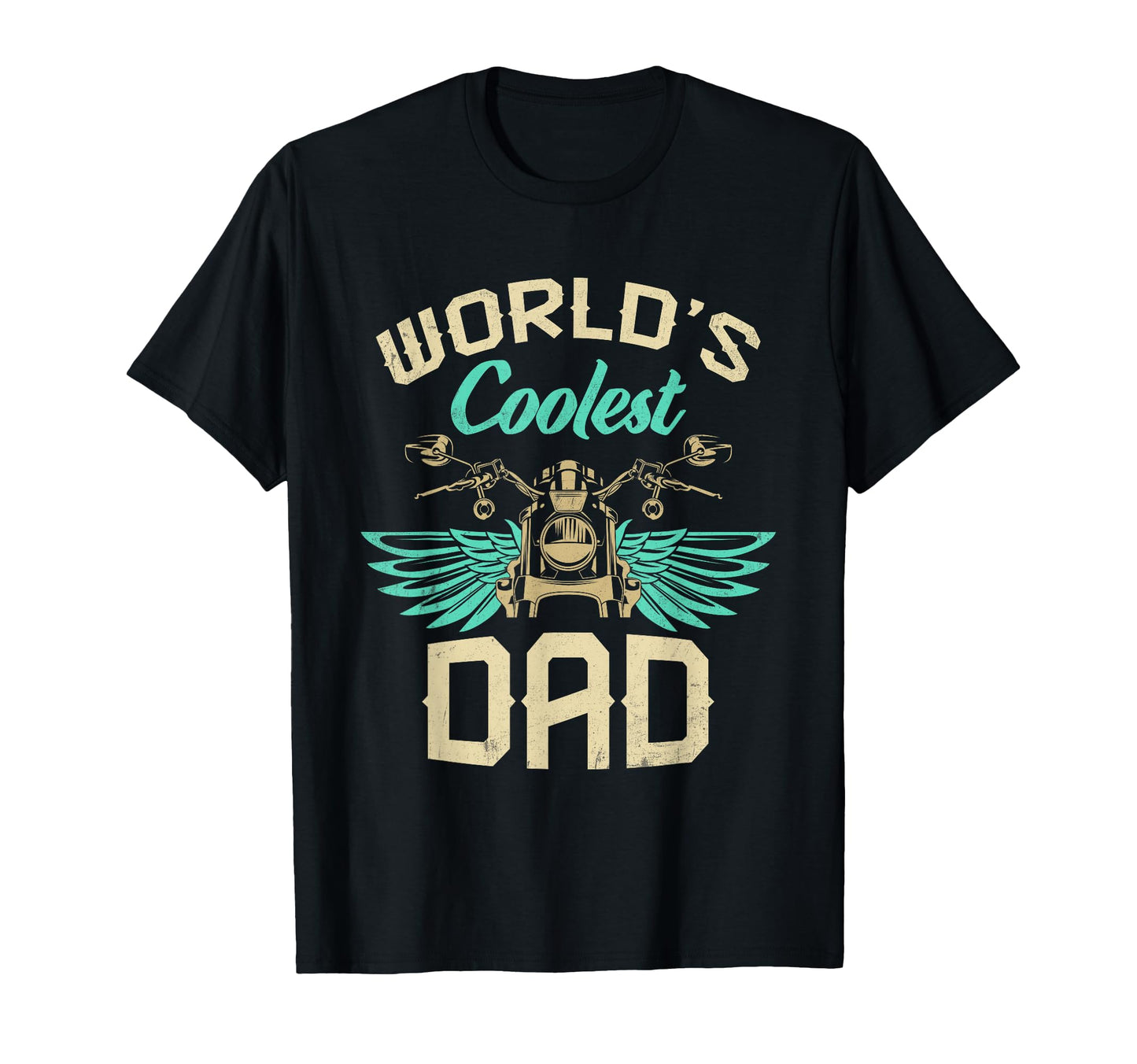 Worlds Coolest Dad Motorcycle Fathers T-Shirt - Trendy Graphic Men Women - T-Shirt, Sweatshirt, Hoodie