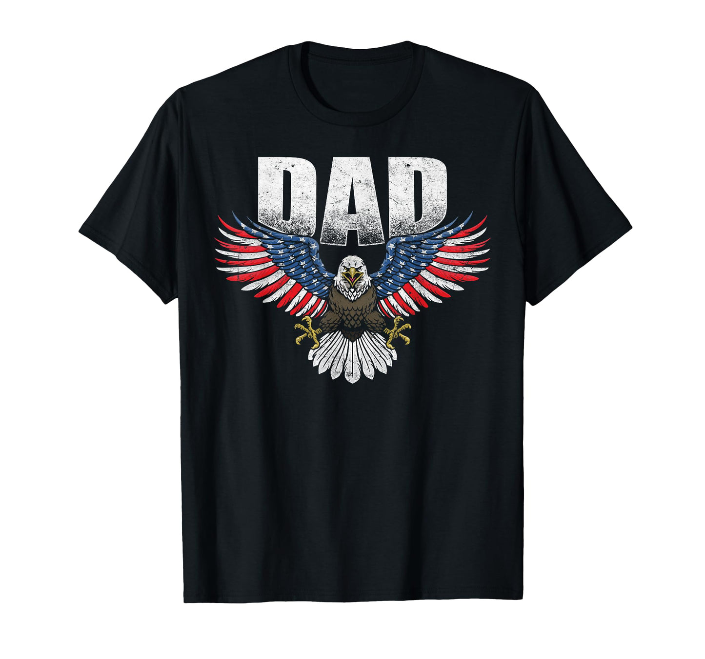 Bald Eagle Patriotic Usa Flag Dad Novelty T-Shirt - Streetwear Style Unisex - T-Shirt, Sweatshirt, Hoodie
