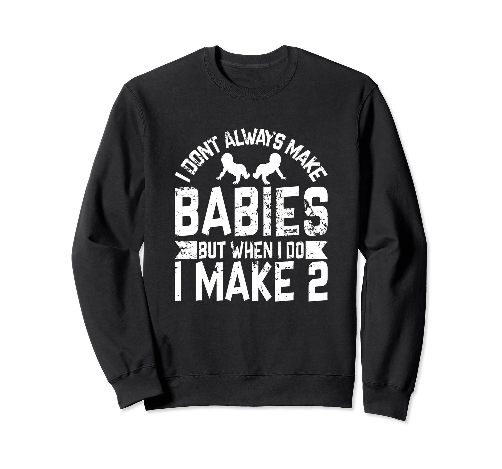 Funny Twin Mom And Dad Shirts Father Sweatshirt - Graphic Print for Adults - T-Shirt, Sweatshirt, Hoodie