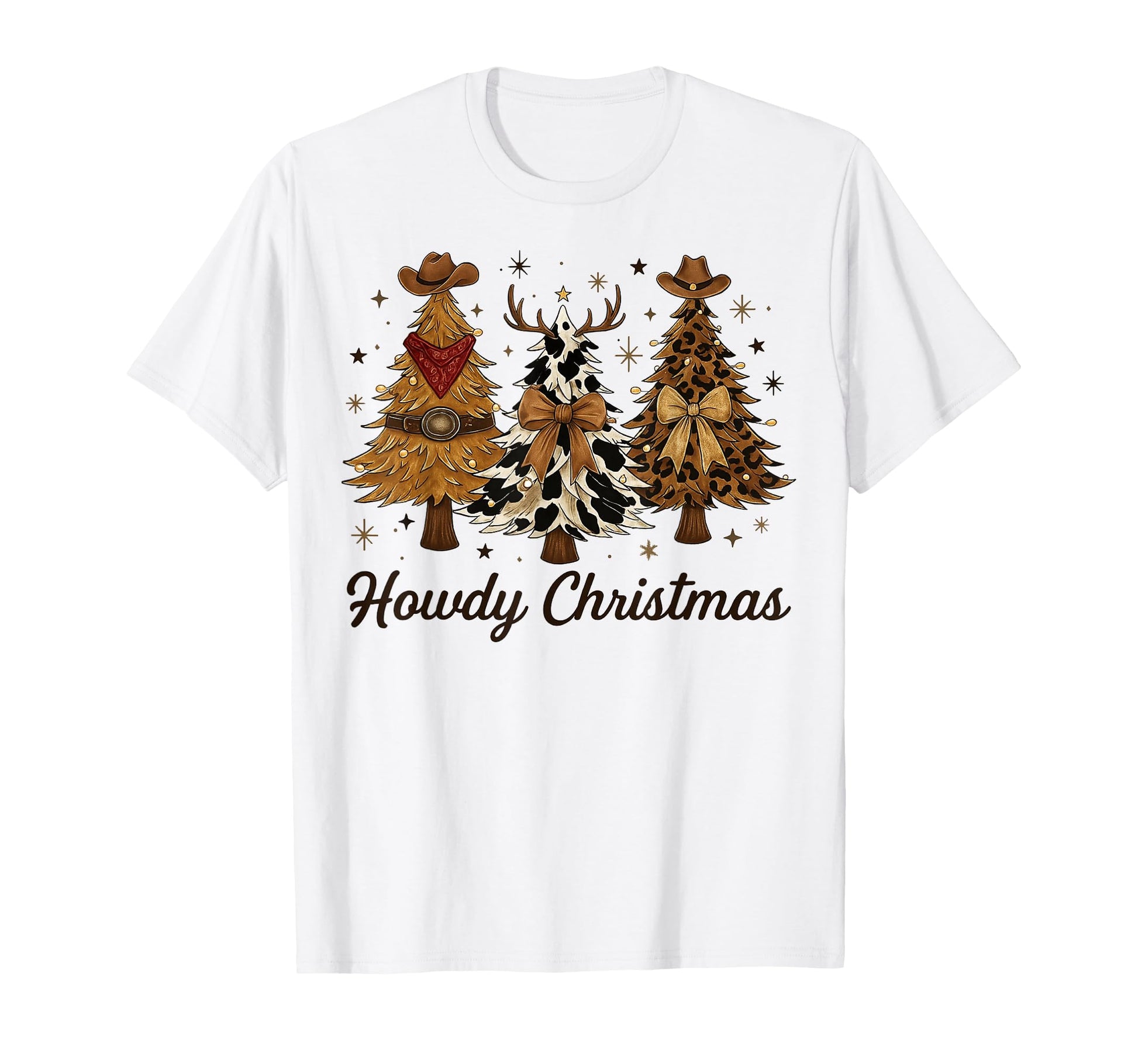 Howdy Tree Cowboy Hat Funny Western T-Shirt - Minimalist Print Men Women - T-Shirt, Sweatshirt, Hoodie