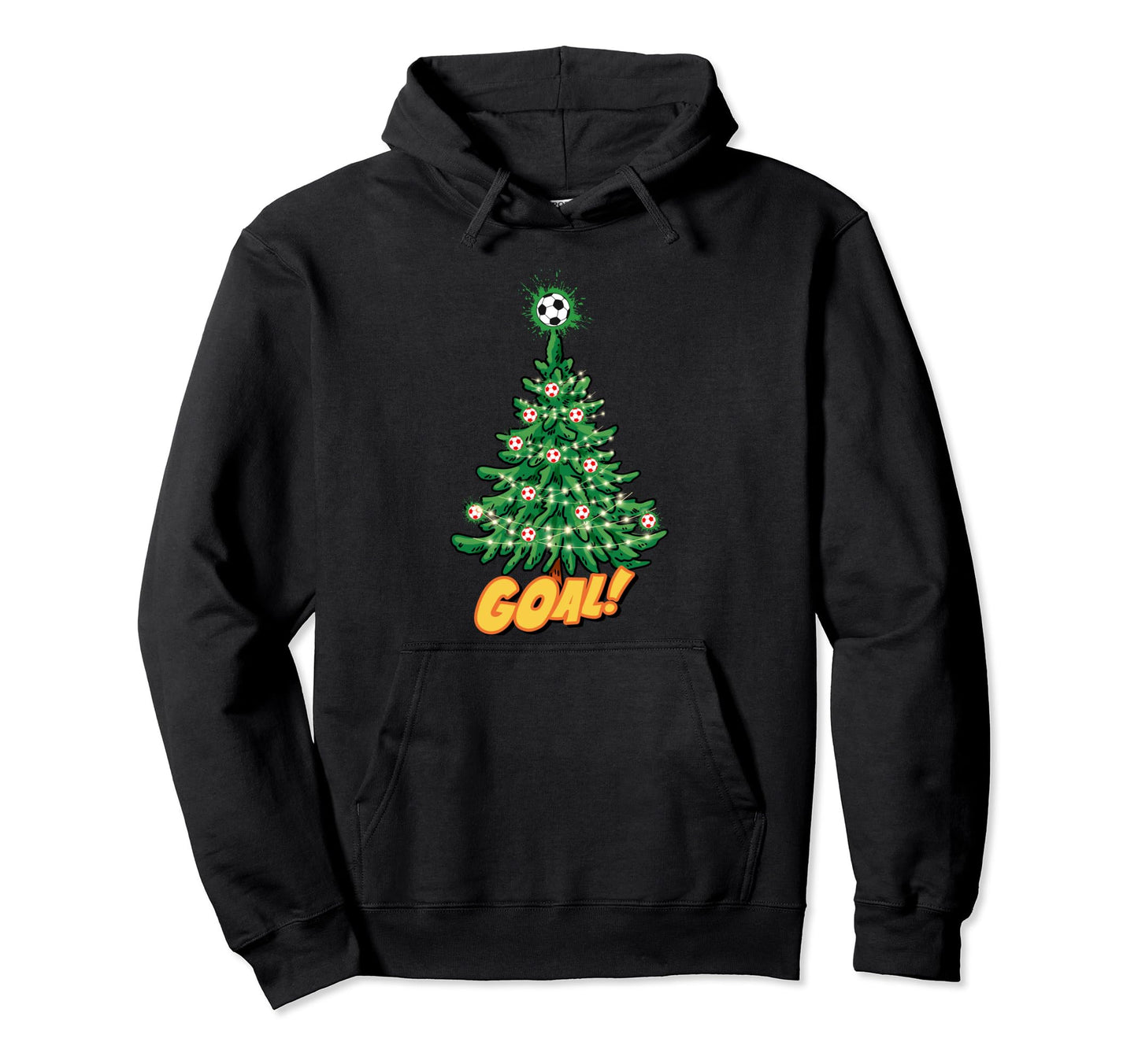Soccer Tree Hit That Goal Merry Hoodie - Casual Everyday Wear Men Women - T-Shirt, Sweatshirt, Hoodie