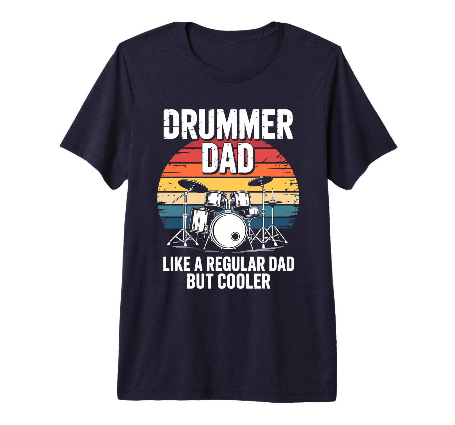 Mens Drummer Dad Fathers Day Musician T-Shirt - Minimalist Print Unisex - T-Shirt, Sweatshirt, Hoodie