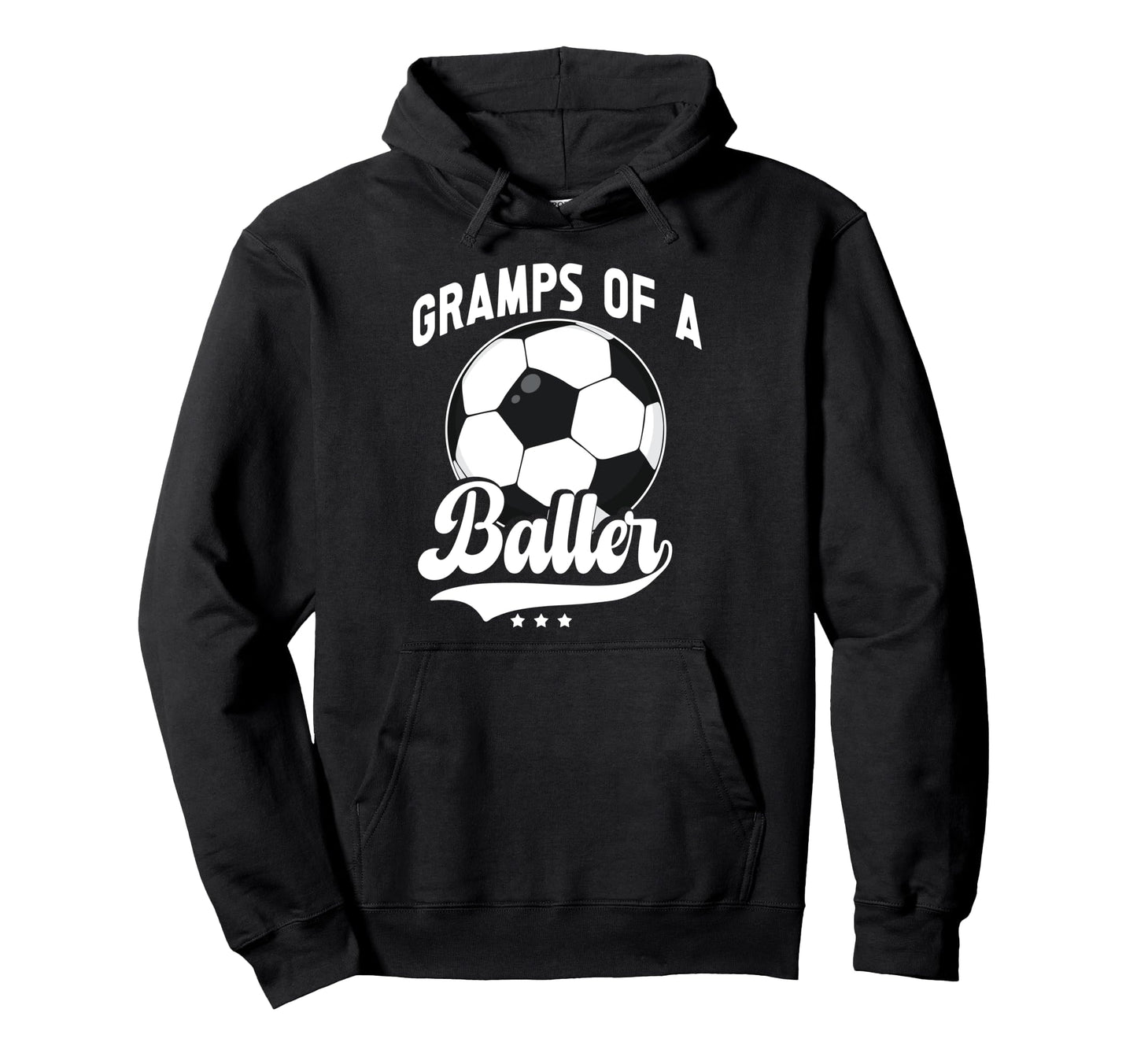 Gramps Baller Soccer Gramps Soccer Player Hoodie - Unique Graphic Unisex - T-Shirt, Sweatshirt, Hoodie