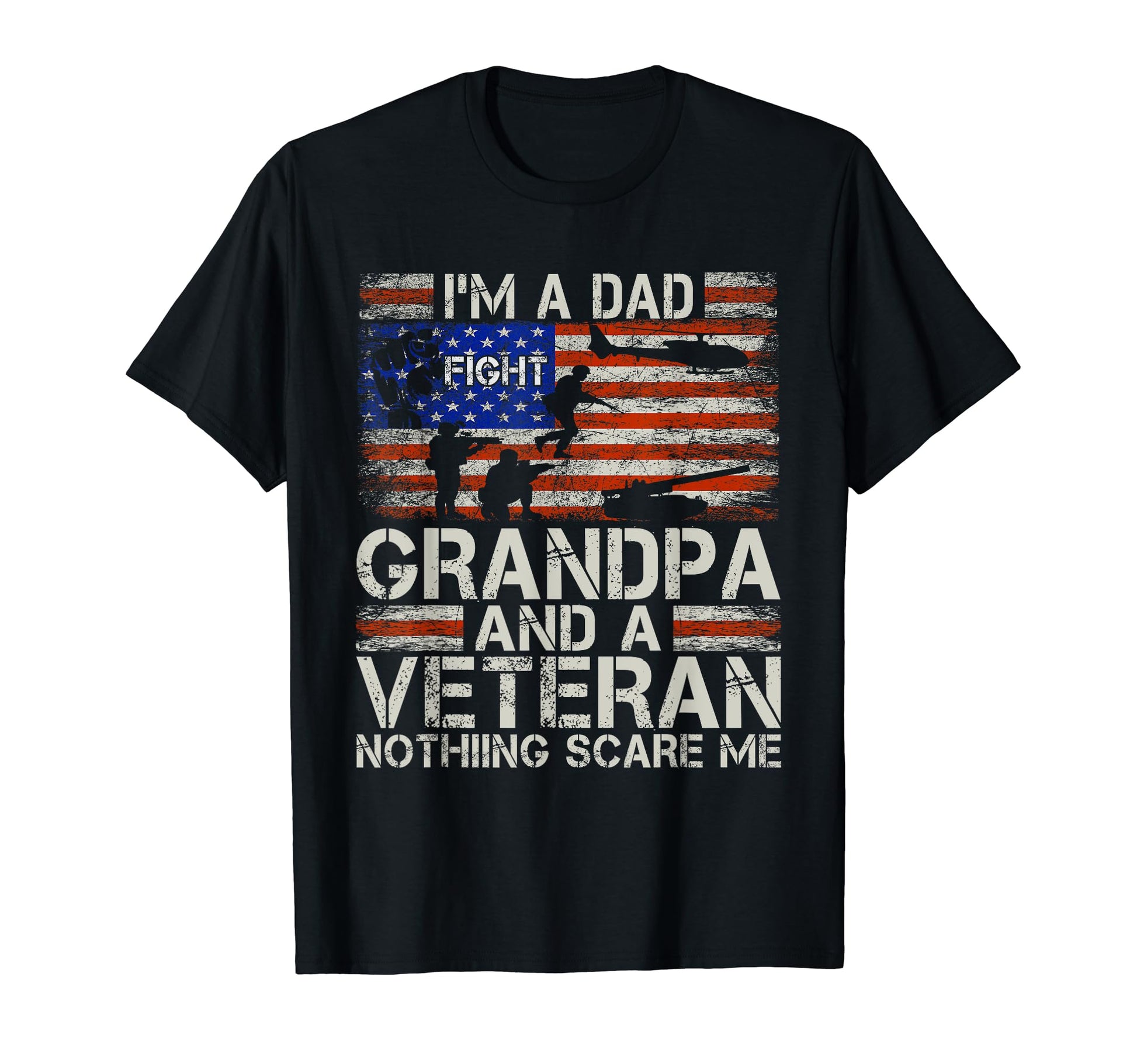 Im Dad Grandpa And Veteran Funny Dad Papa T-Shirt - Trendy Graphic Unisex - T-Shirt, Sweatshirt, Hoodie