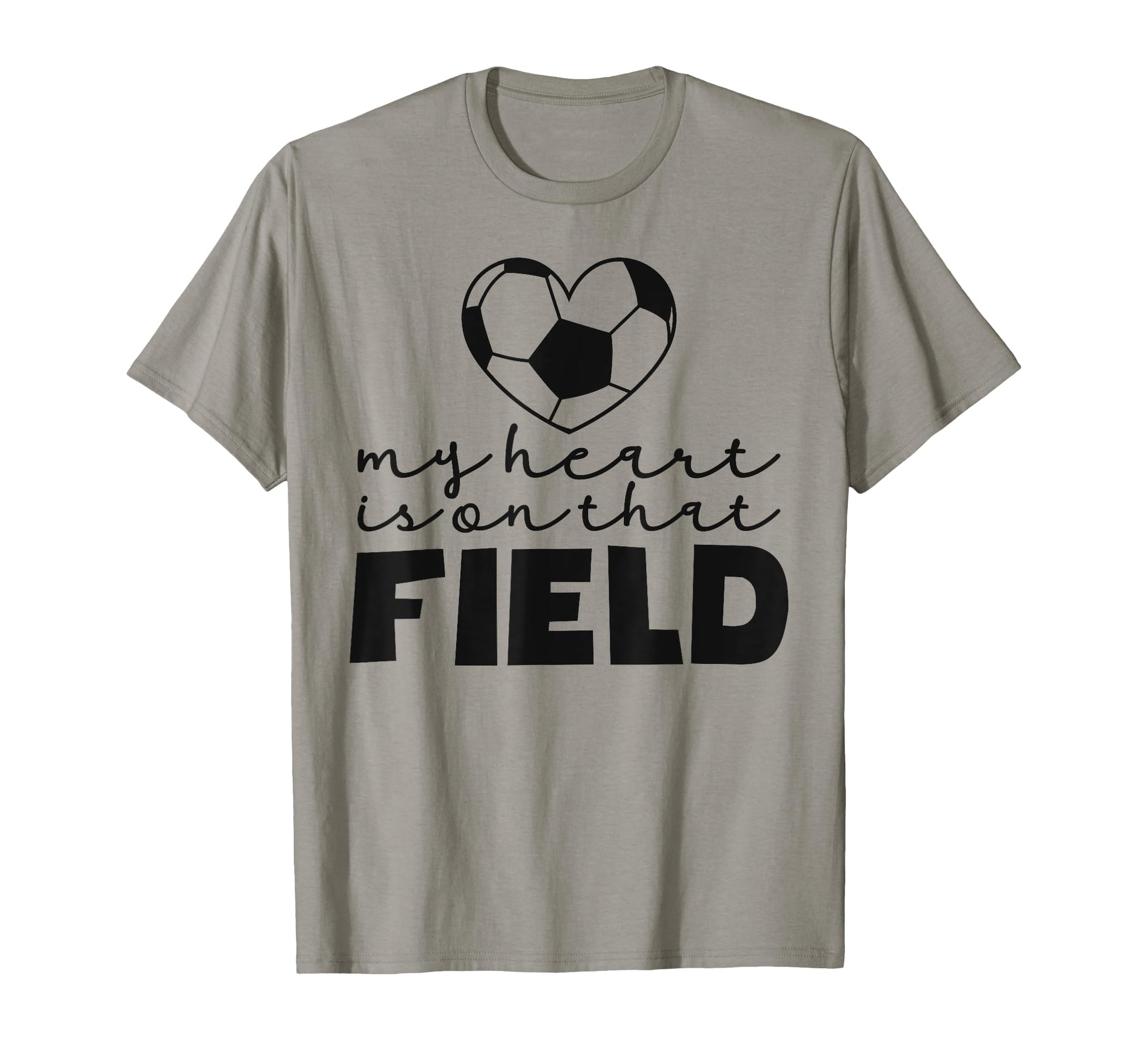 My Heart Is That Field Soccer Mom T-Shirt - Trendy Graphic for Adults - T-Shirt, Sweatshirt, Hoodie