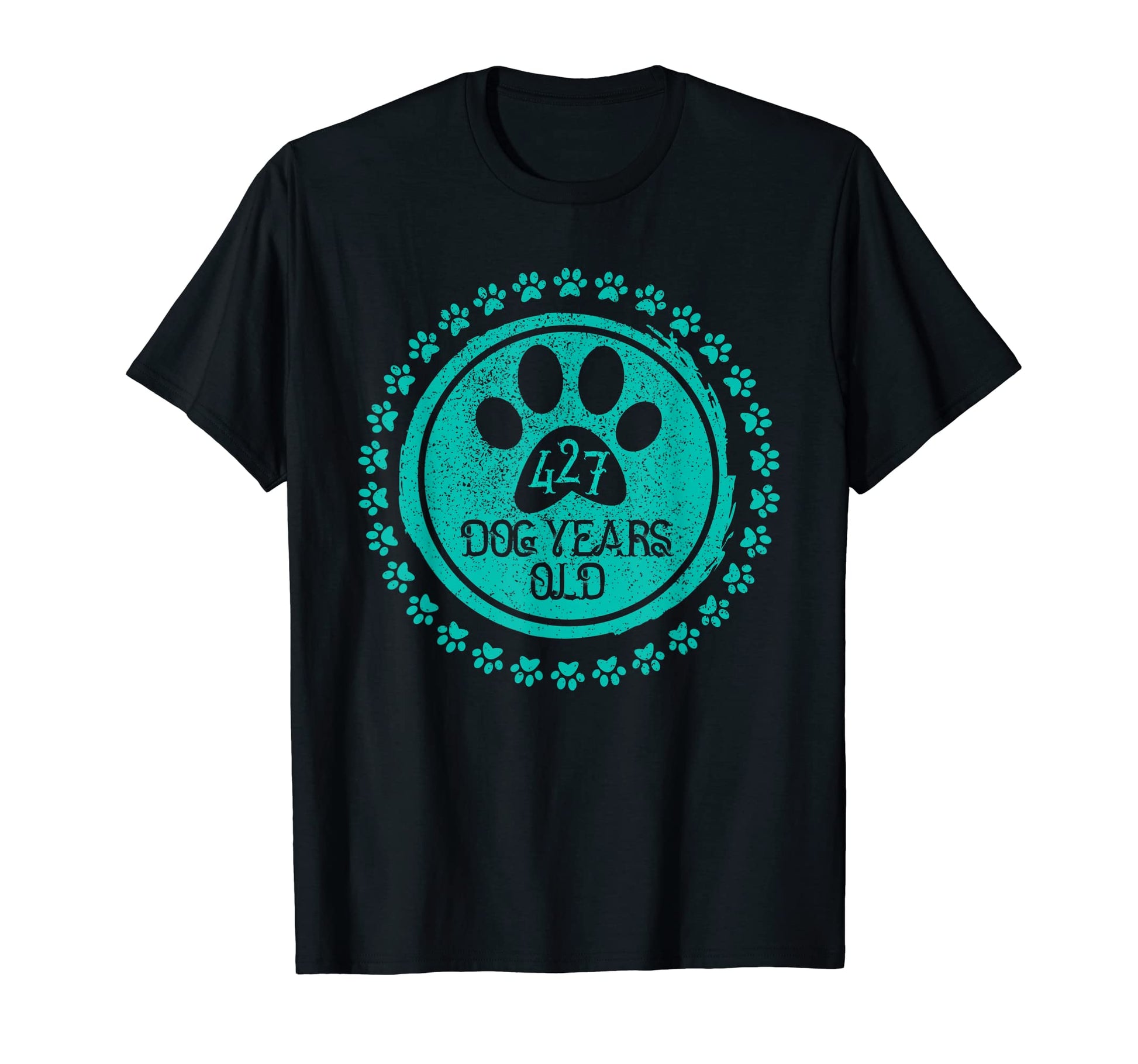 427 Dog Years Old 61St Birthday Funny T-Shirt - Minimalist Print Unisex - T-Shirt, Sweatshirt, Hoodie