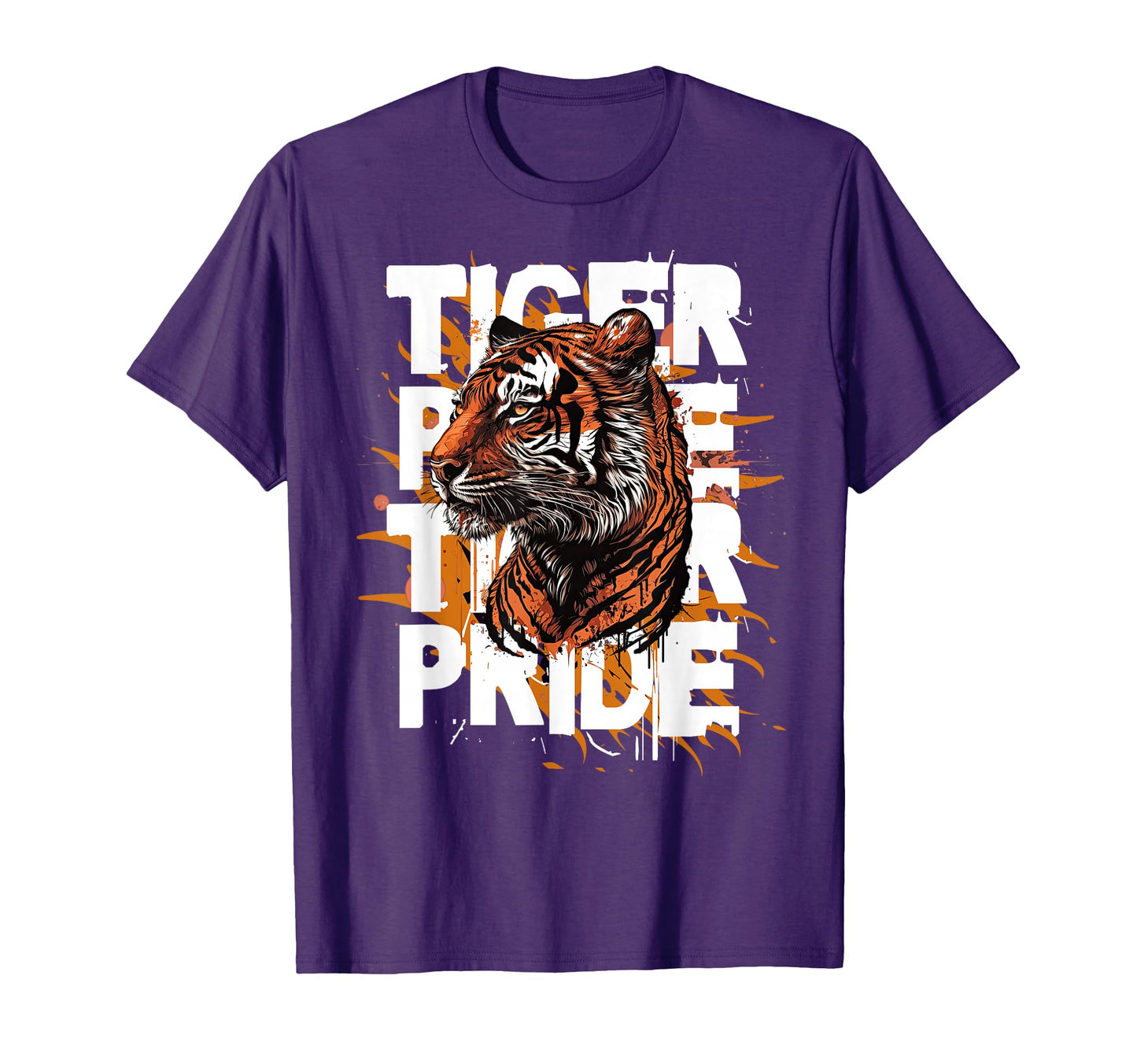 Tiger Pride Day Mom Dad Tigers T-Shirt - Casual Everyday Wear for Adults - T-Shirt, Sweatshirt, Hoodie