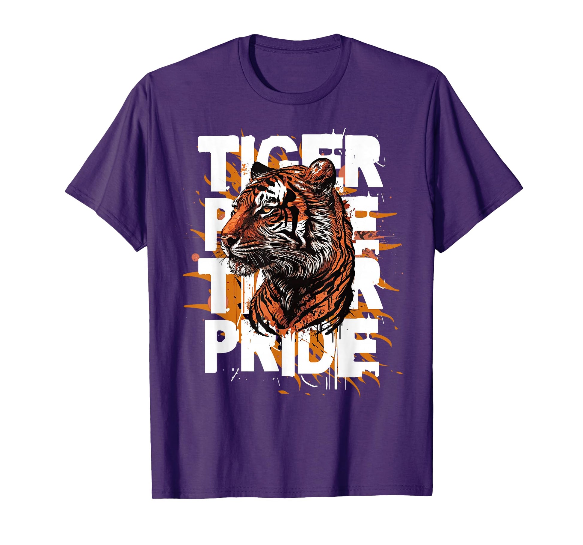 Tiger Pride Day Mom Dad Tigers T-Shirt - Casual Everyday Wear for Adults - T-Shirt, Sweatshirt, Hoodie