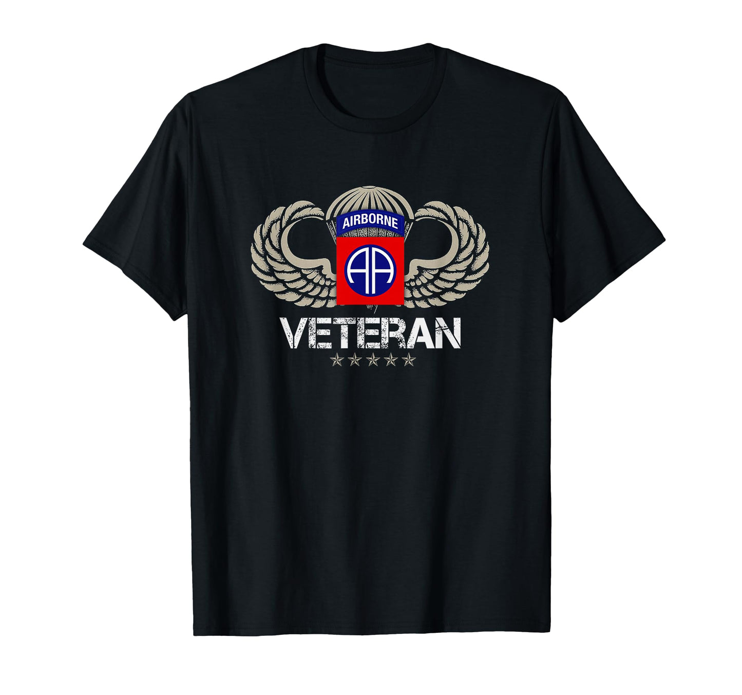 82Nd Airborne Paratrooper Veteran T-Shirt - Novelty Apparel for Adults - T-Shirt, Sweatshirt, Hoodie