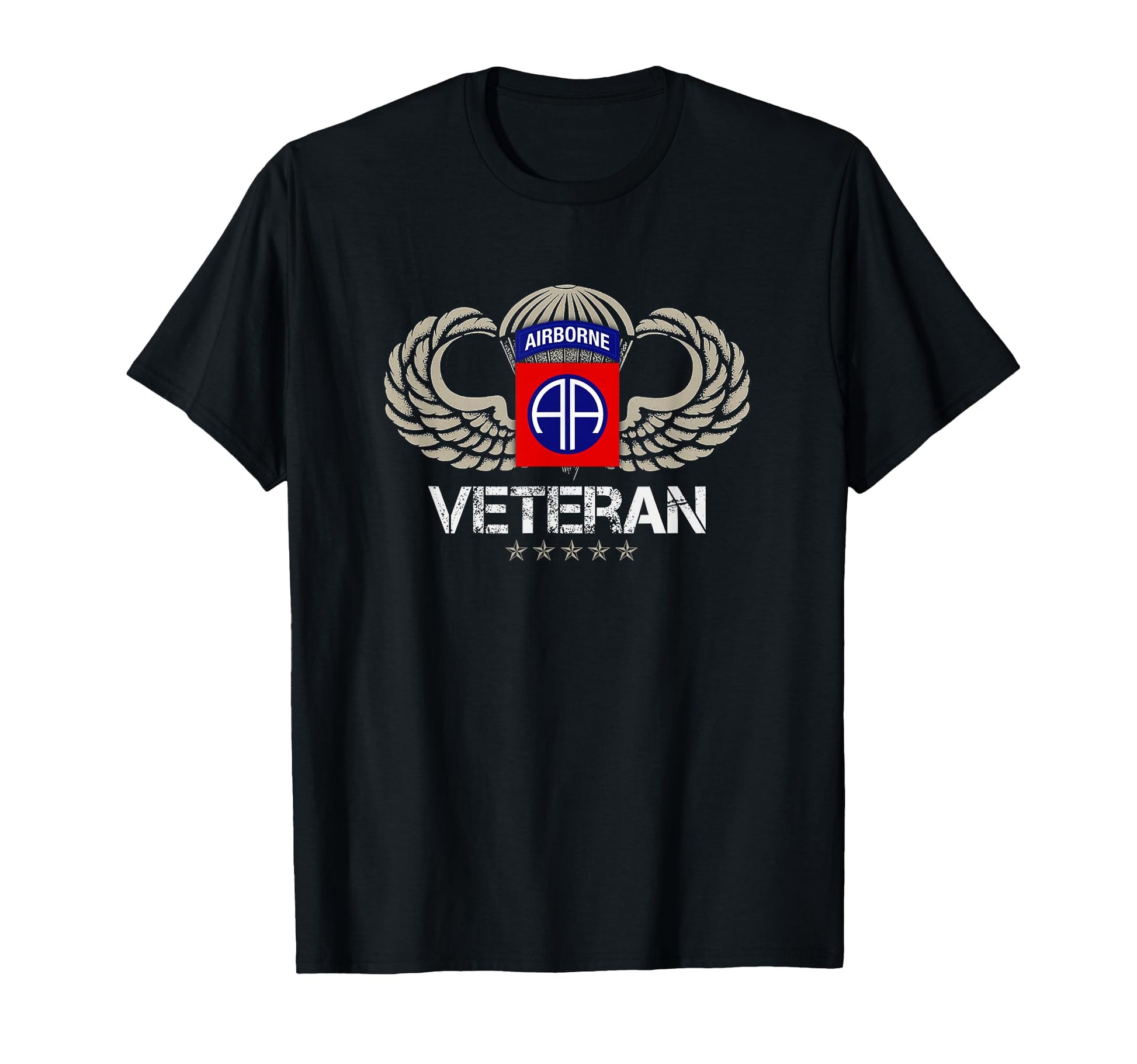 82Nd Airborne Paratrooper Veteran T-Shirt - Novelty Apparel for Adults - T-Shirt, Sweatshirt, Hoodie