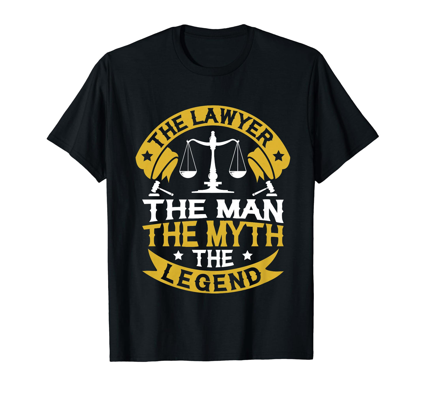 Lawyer Myth Legend Dad Legal Attorney T-Shirt - Trendy Graphic for Adults - T-Shirt, Sweatshirt, Hoodie