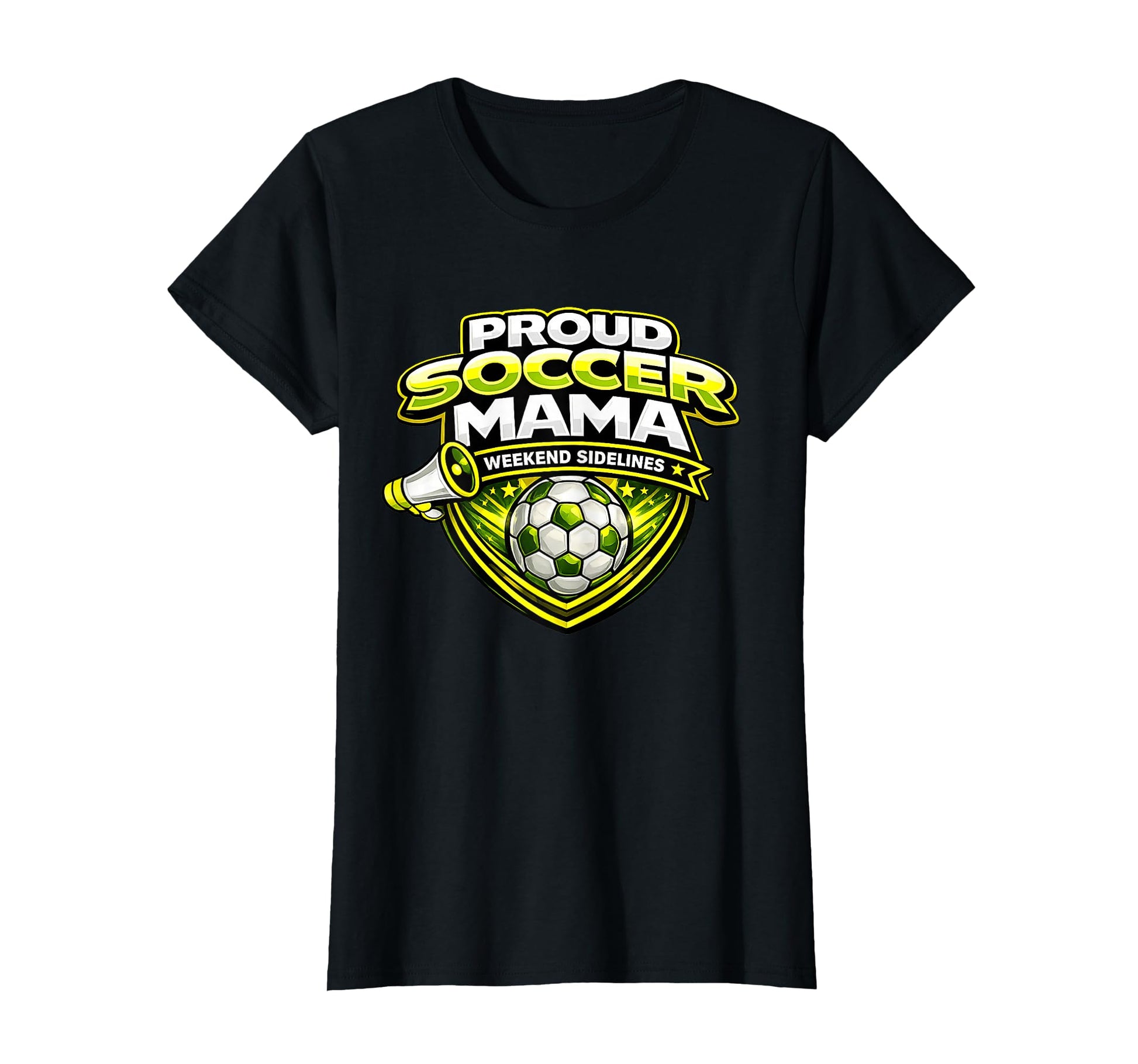 Proud Soccer Mama Funny Weekend T-Shirt - Graphic Print for Adults - T-Shirt, Sweatshirt, Hoodie