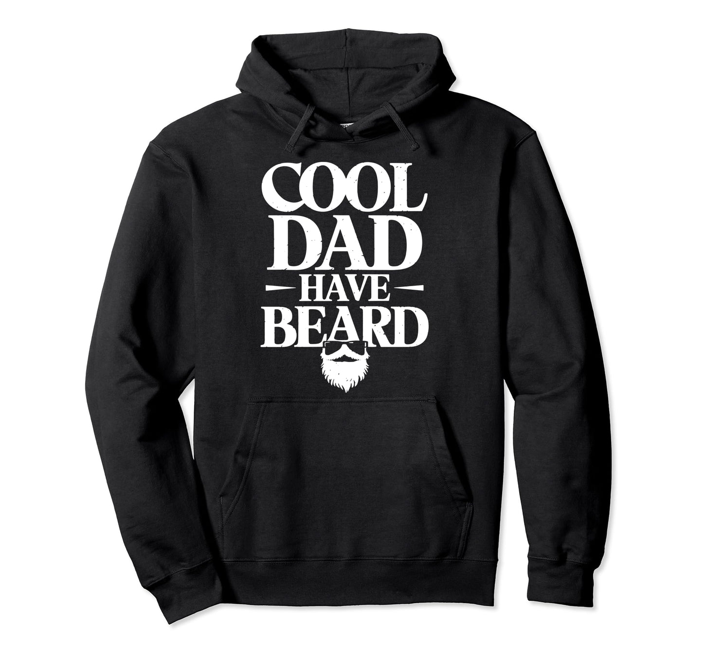 Bearded Dad Novelty Funny Beard Lover Hoodie - Custom Art Print for Adults - T-Shirt, Sweatshirt, Hoodie