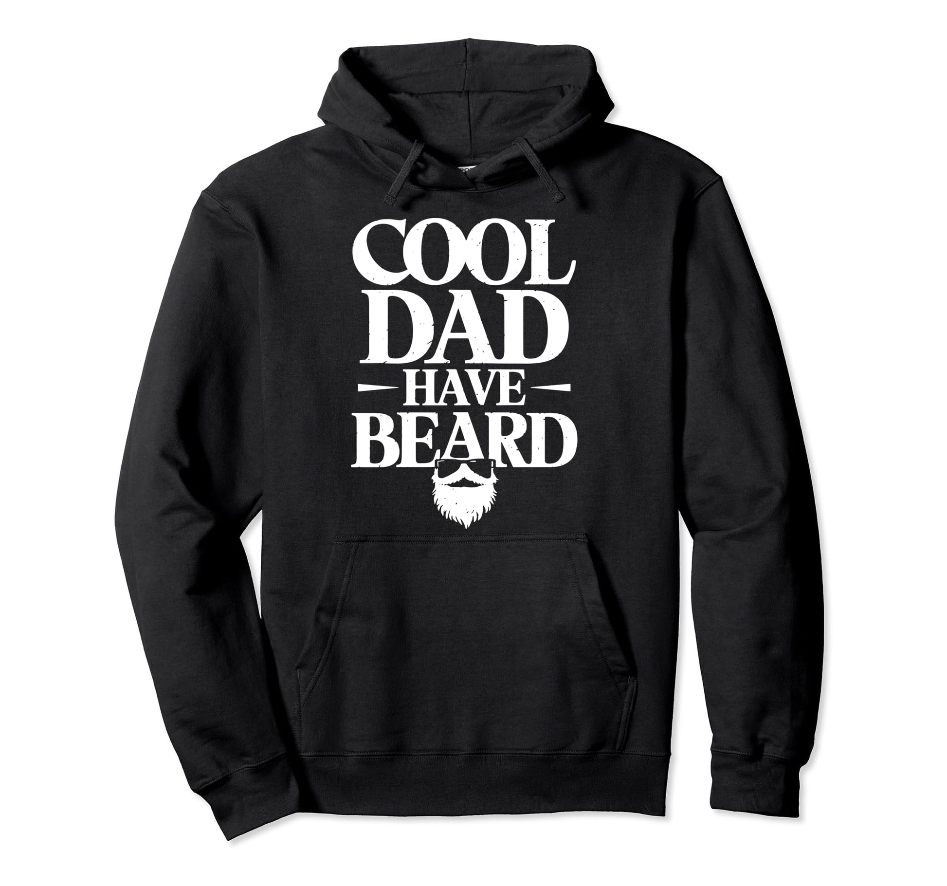 Bearded Dad Novelty Funny Beard Lover Hoodie - Custom Art Print for Adults - T-Shirt, Sweatshirt, Hoodie