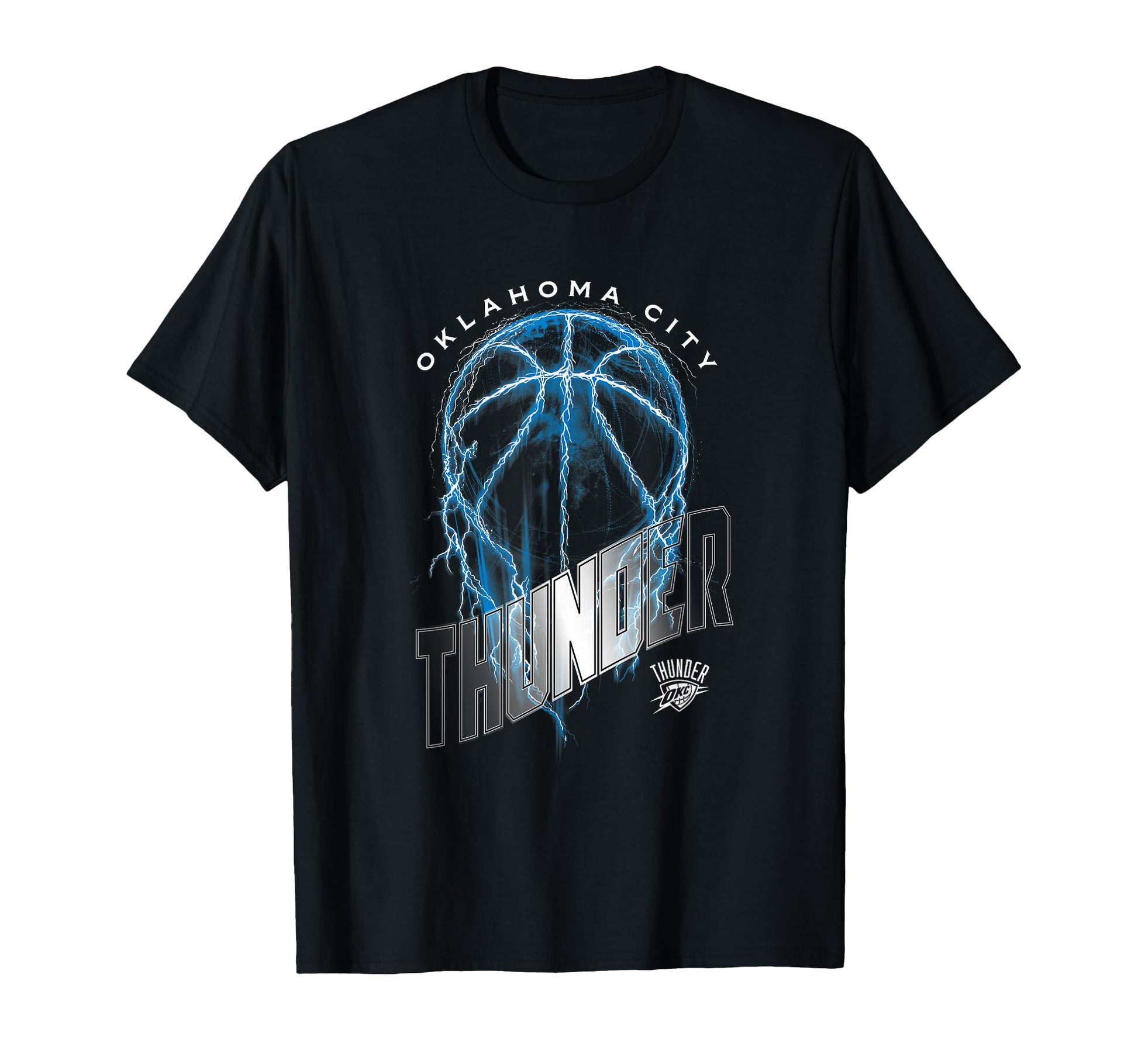 Nba Oklahoma City Thunder Lightning T-Shirt - Minimalist Print for Adults - T-Shirt, Sweatshirt, Hoodie