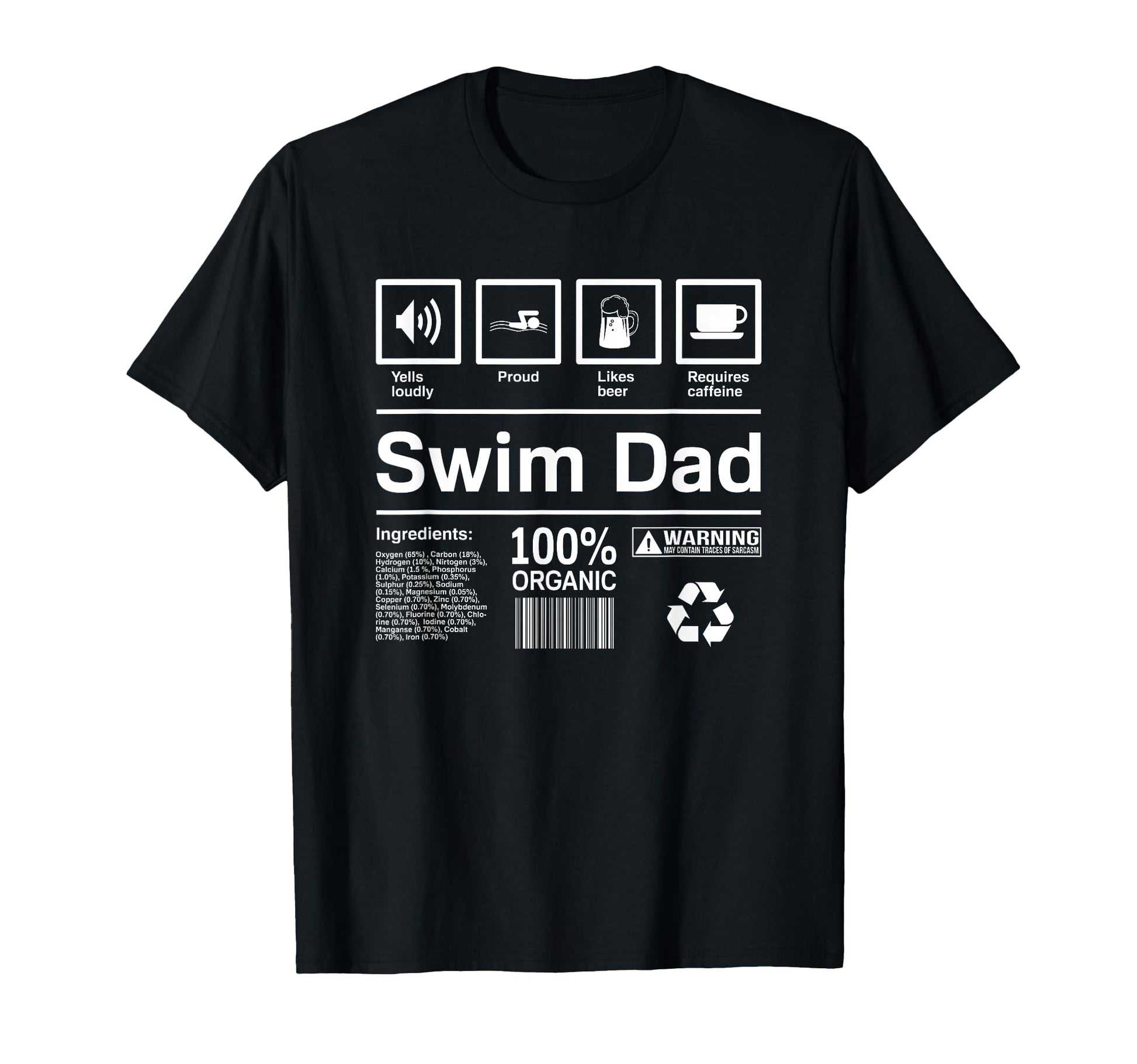 Swim Dad Gifts Swim Dads T-Shirt - Trendy Graphic for Adults - T-Shirt, Sweatshirt, Hoodie