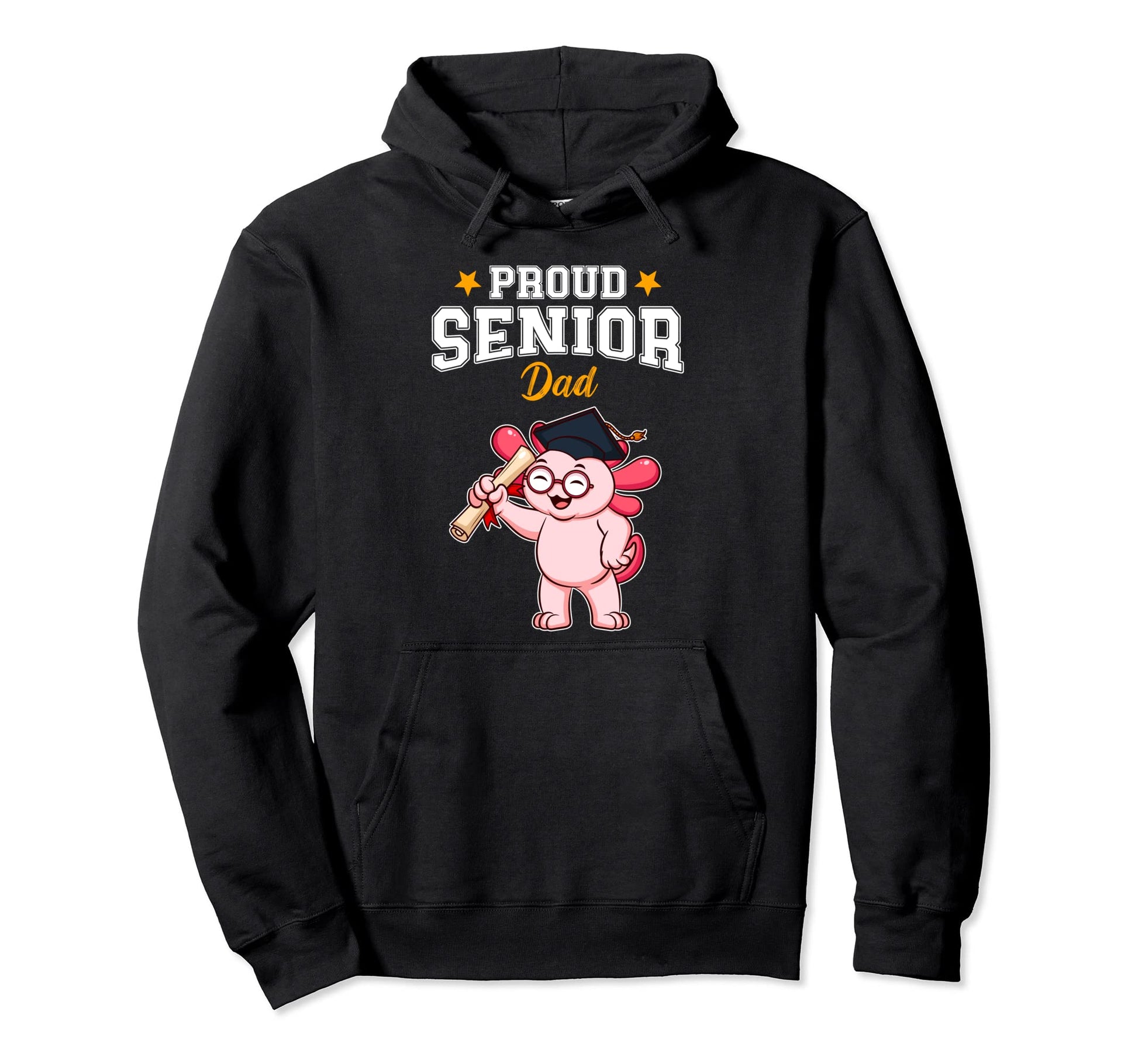 Proud Senior Dad Highschool Graduation Hoodie - Graphic Print Unisex - T-Shirt, Sweatshirt, Hoodie