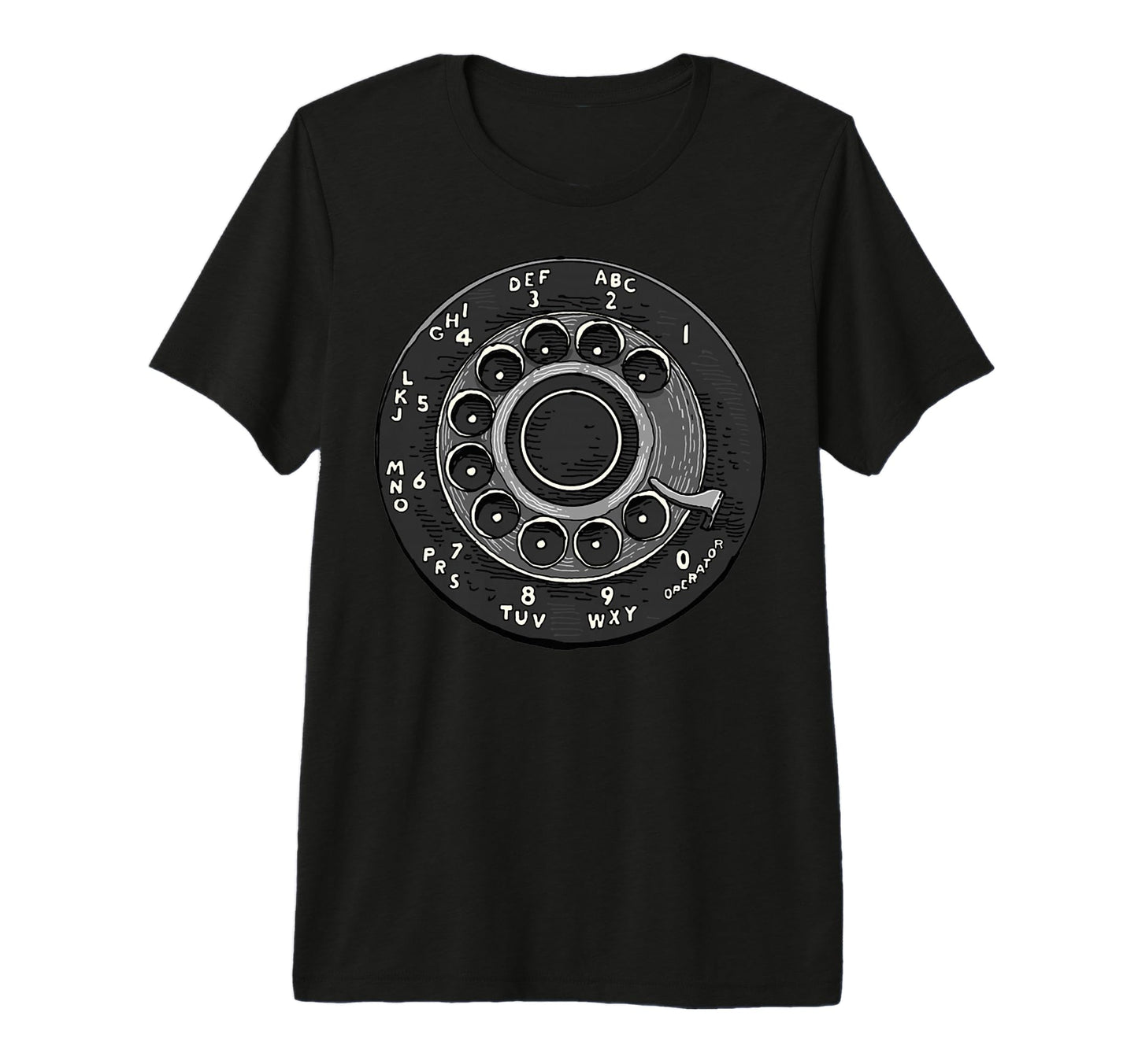Rotary Phone Rotary Dial Phone Telephone T-Shirt - Minimalist Print Unisex - T-Shirt, Sweatshirt, Hoodie