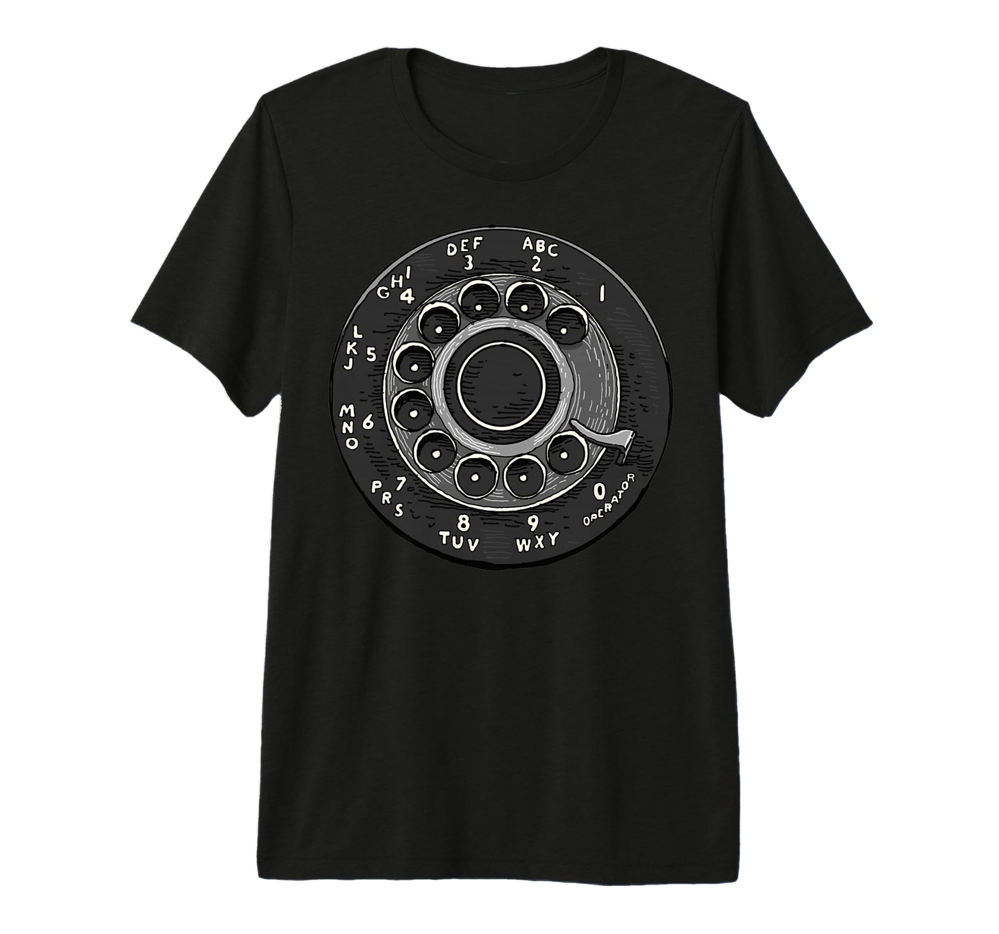 Rotary Phone Rotary Dial Phone Telephone T-Shirt - Minimalist Print Unisex - T-Shirt, Sweatshirt, Hoodie