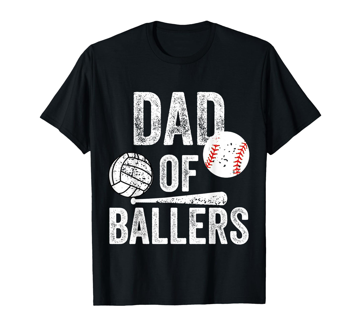 Dad Ballers Volleyball Baseball T-Shirt - Casual Everyday Wear Unisex - T-Shirt, Sweatshirt, Hoodie