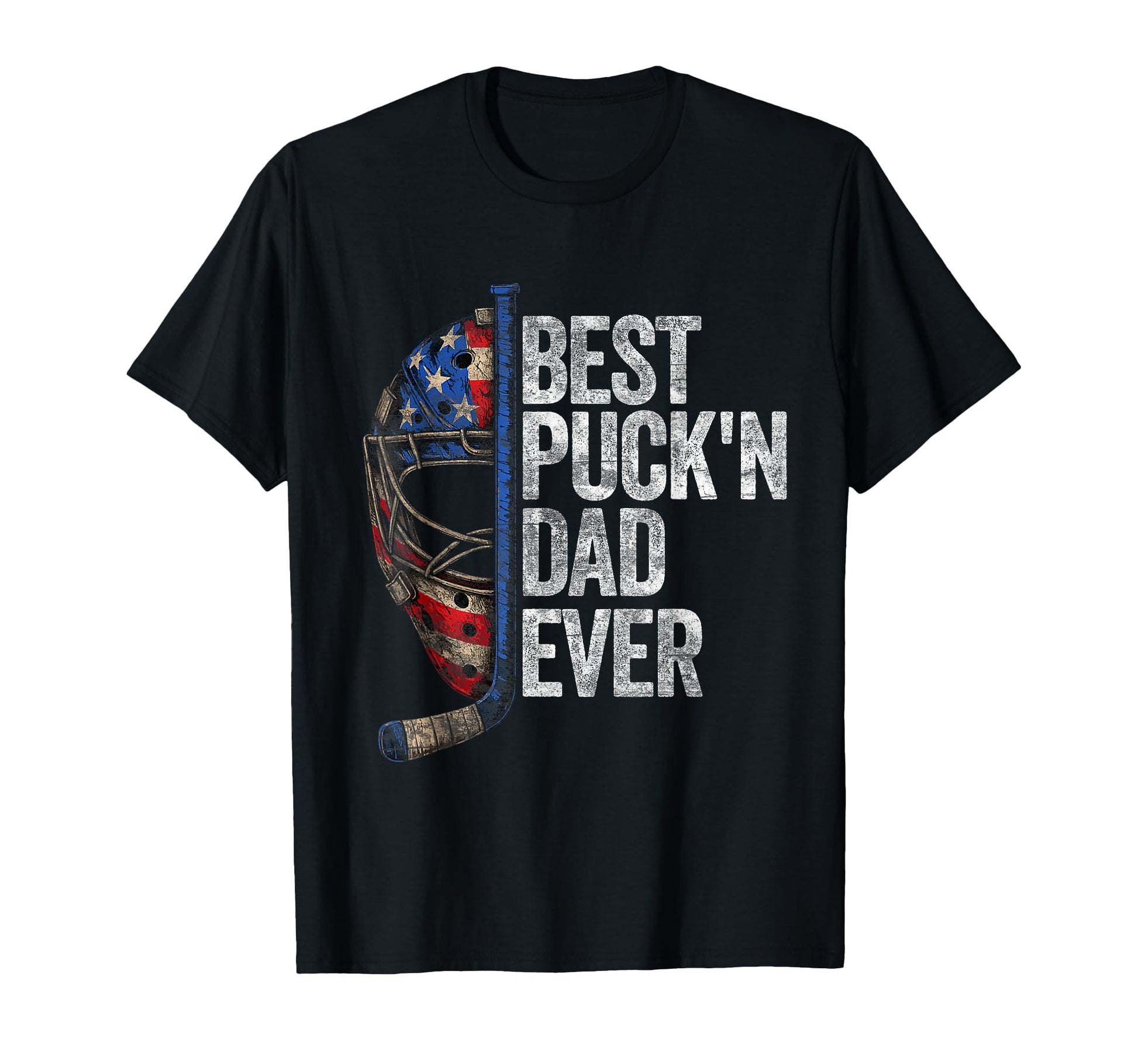 Ice Hockey Dads Best Pukin Dad Ever T-Shirt - Fun Novelty Design Unisex - T-Shirt, Sweatshirt, Hoodie
