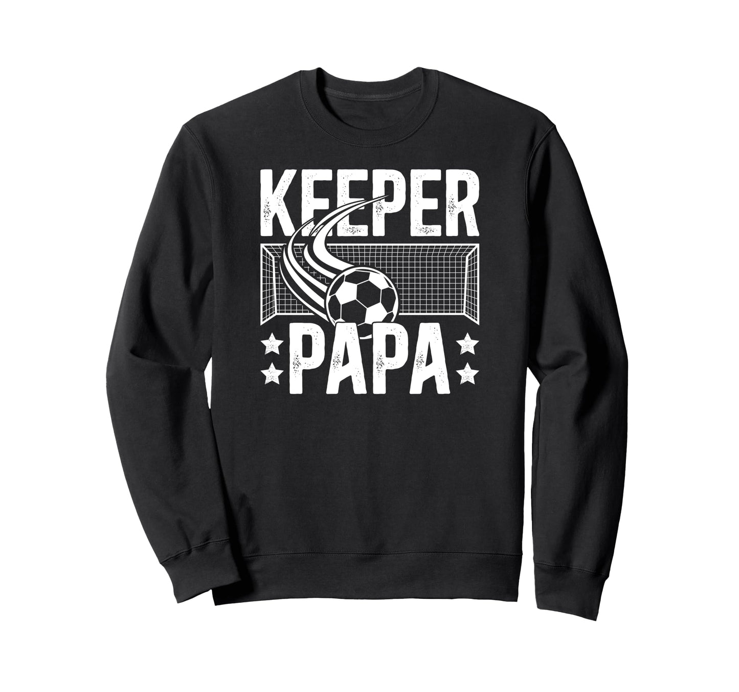 Soccer Keeper Papa Soccer Goalie Sweatshirt - Minimalist Print for Adults - T-Shirt, Sweatshirt, Hoodie