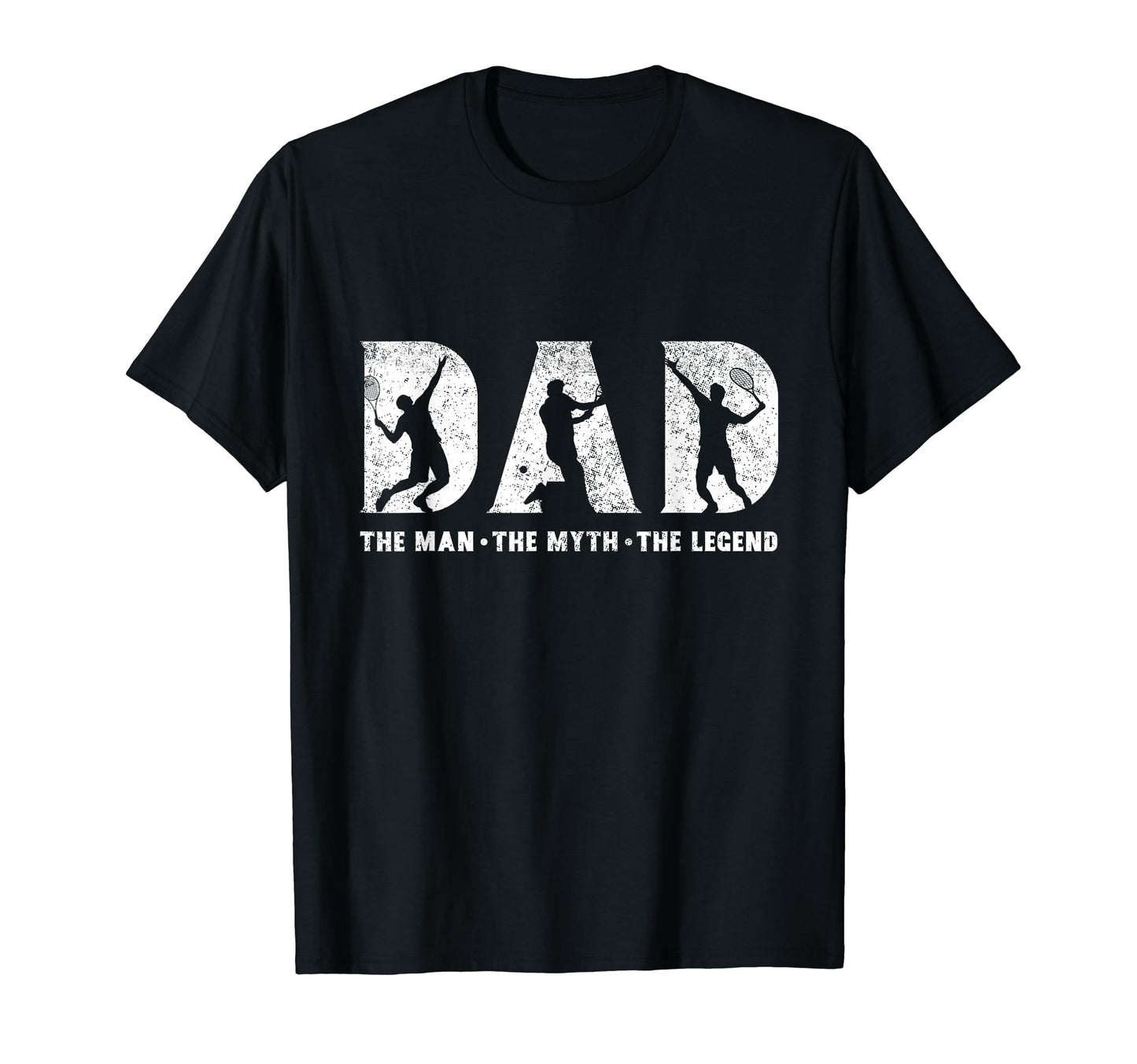 Tennis Dad Myth Legend Fathers Day T-Shirt - Custom Art Print Unisex - T-Shirt, Sweatshirt, Hoodie