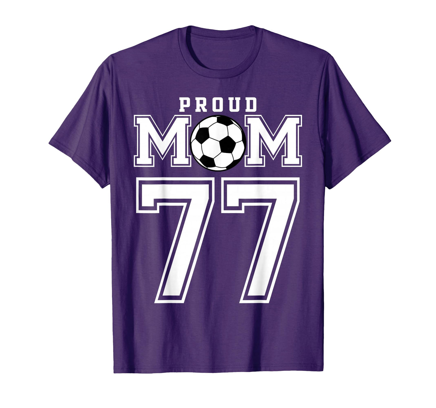 Number 77 Custom Proud Soccer Futbol T-Shirt - Custom Art Print for Adults - T-Shirt, Sweatshirt, Hoodie