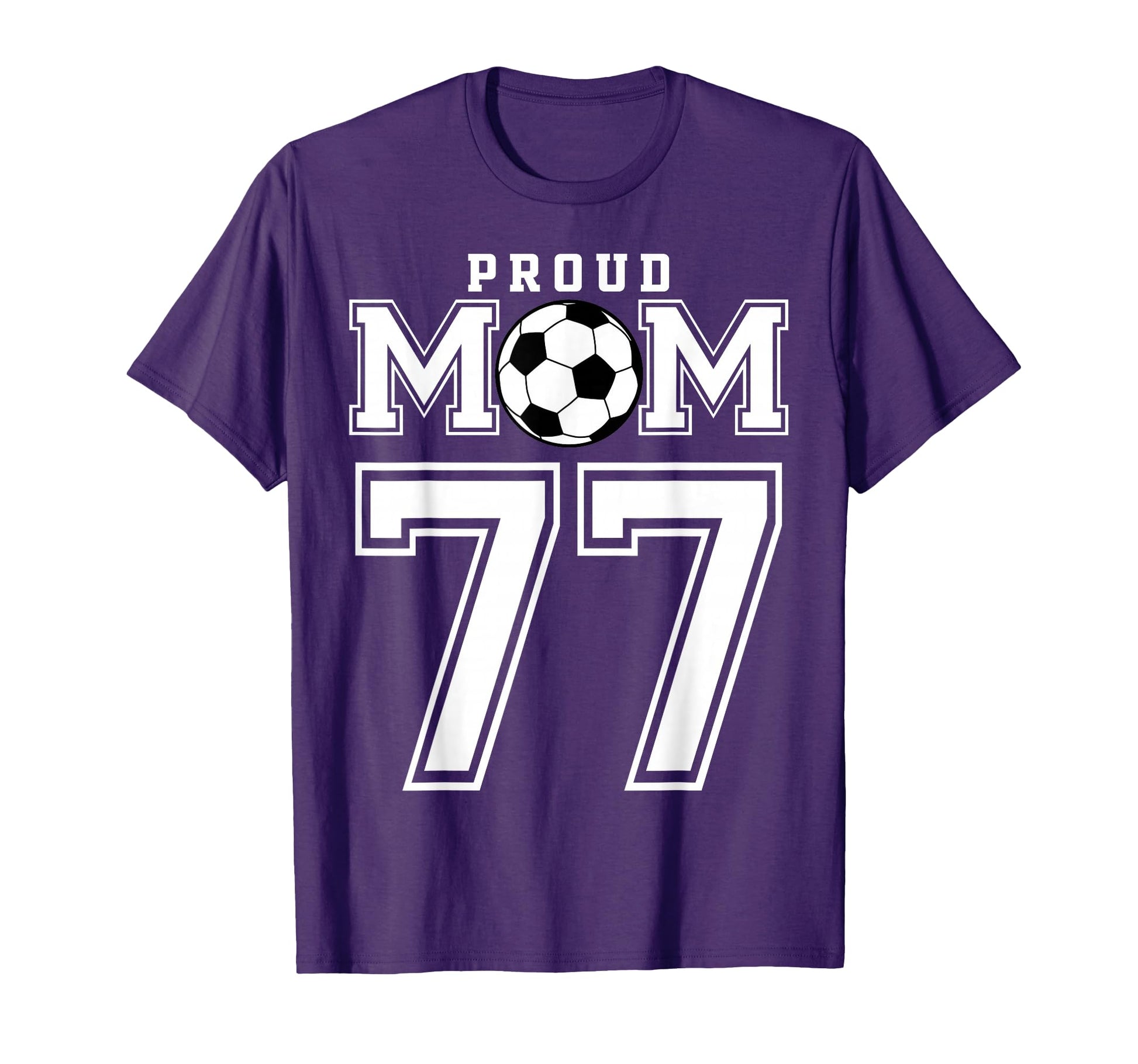Number 77 Custom Proud Soccer Futbol T-Shirt - Custom Art Print for Adults - T-Shirt, Sweatshirt, Hoodie
