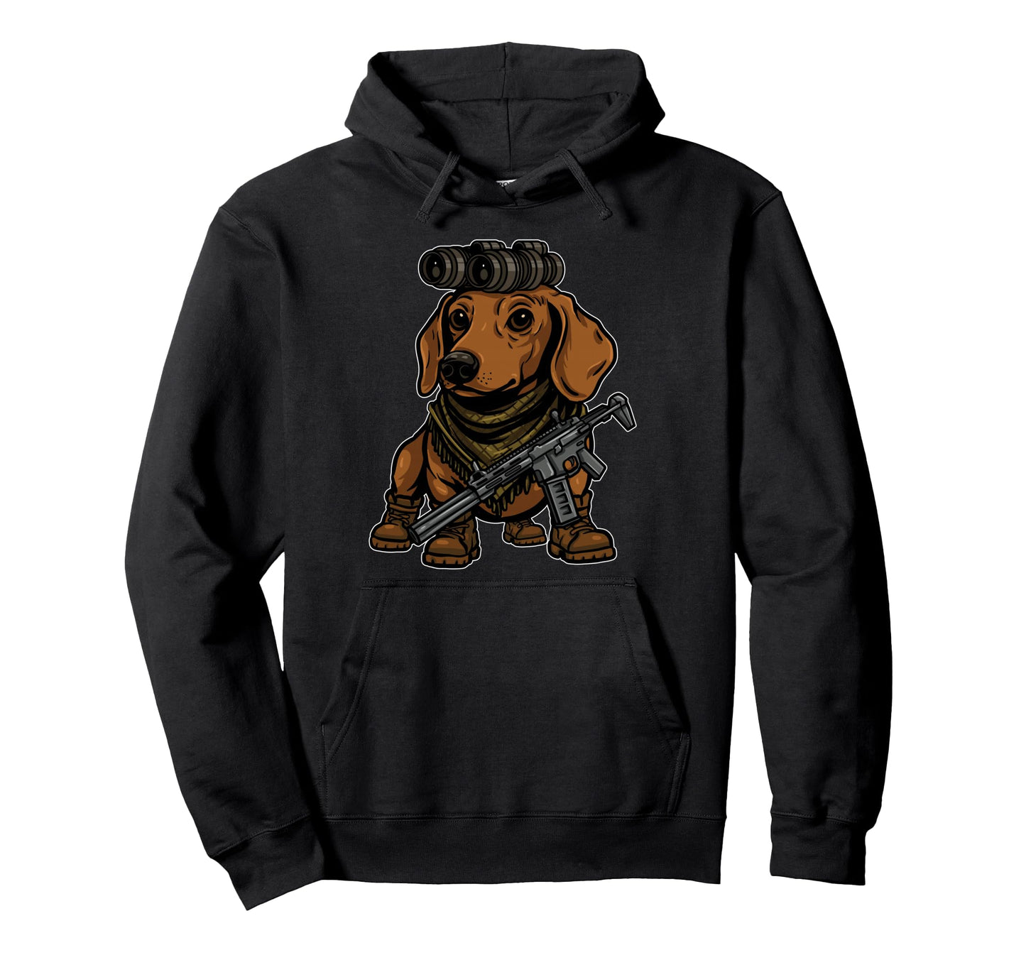 Dachshund Dog Nvg Funny Tactical Wiener Hoodie - Novelty Apparel Unisex - T-Shirt, Sweatshirt, Hoodie